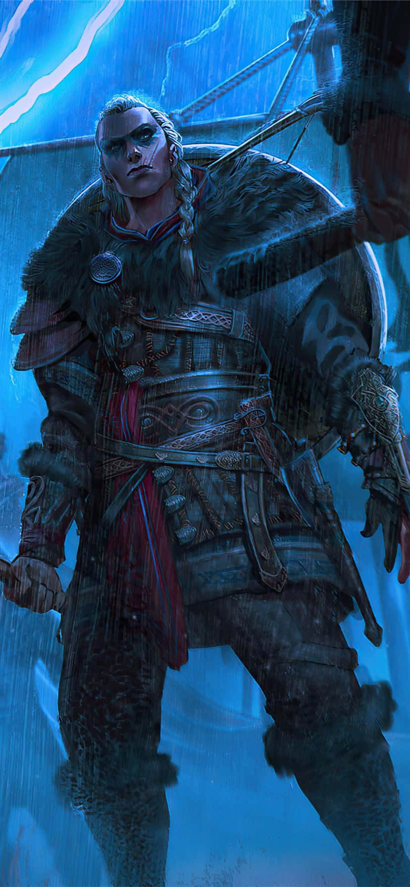 Android Assassin's Creed Valhalla фон стоя Шпалери