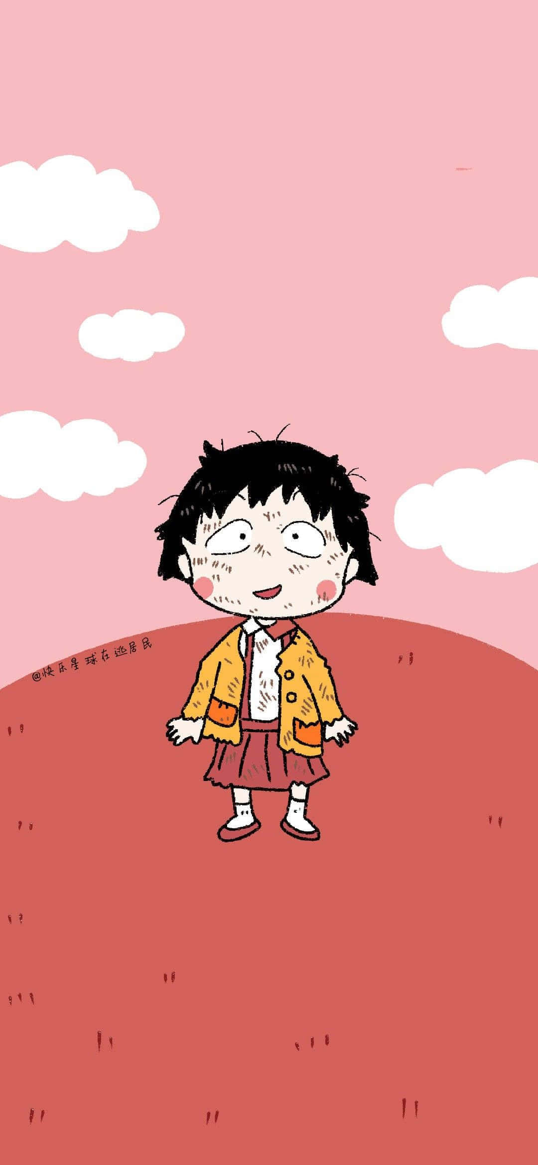 Фон Chibi Maruko Chan Шпалери