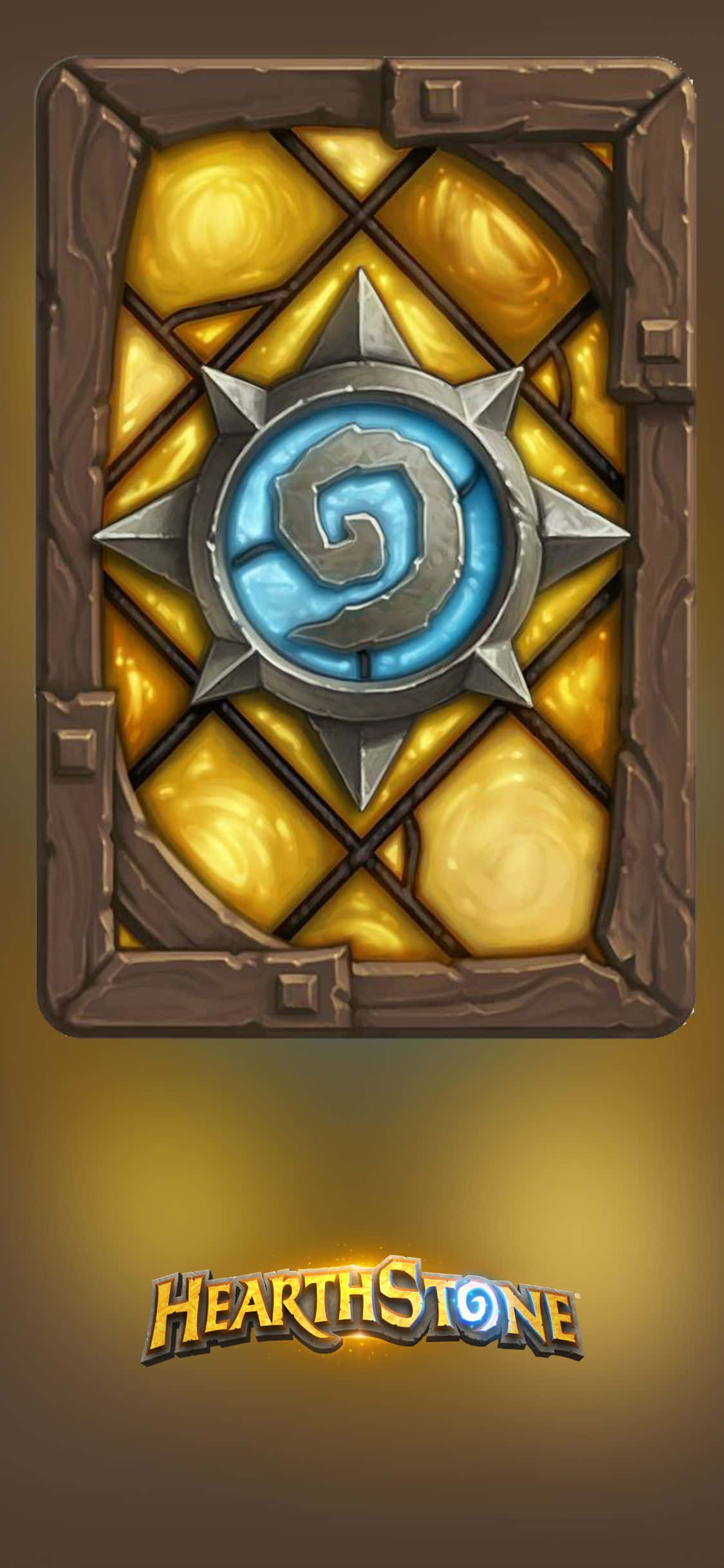Фонове зображение Fireside Card Back для iPhone XS Hearthstone Шпалери