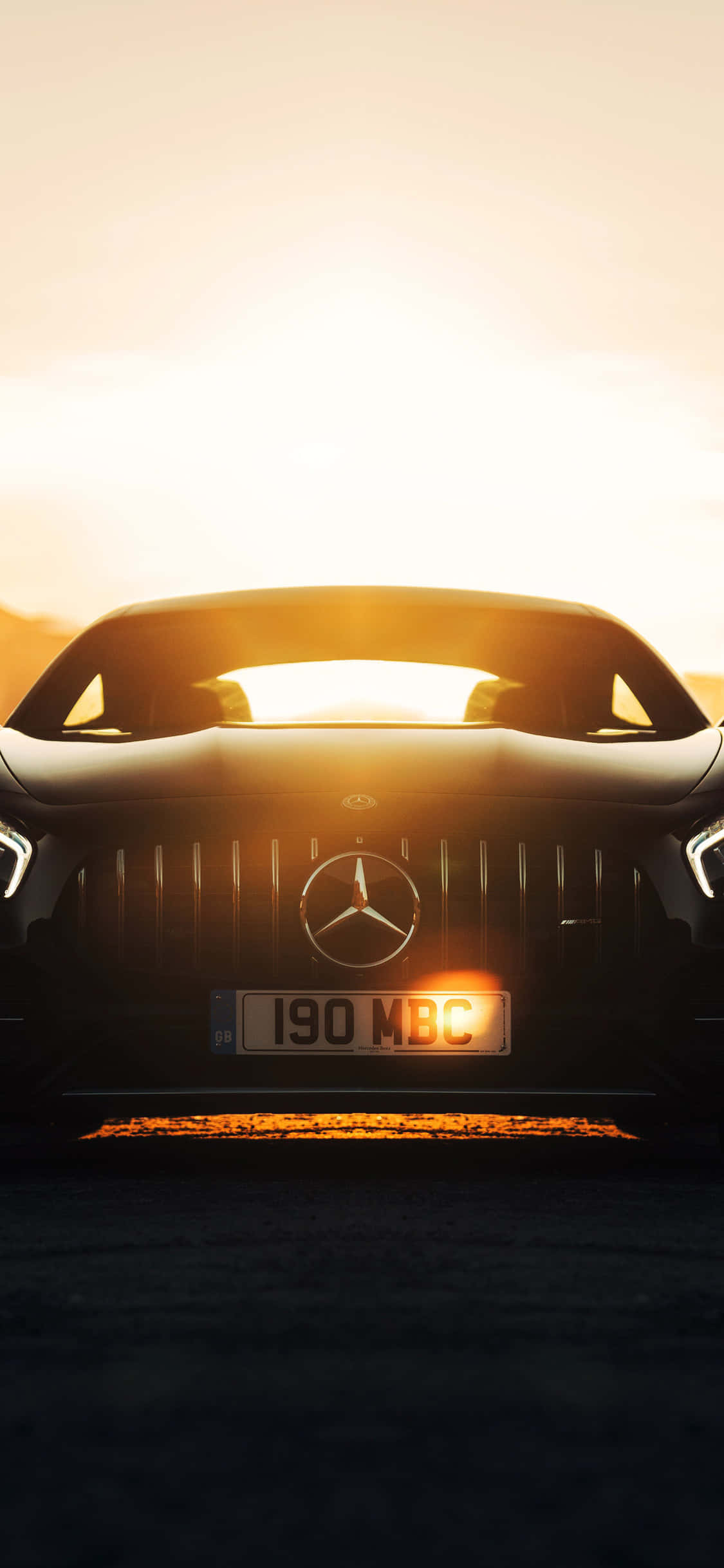 iPhone X Amg Gt-r фон на солнце Шпалери