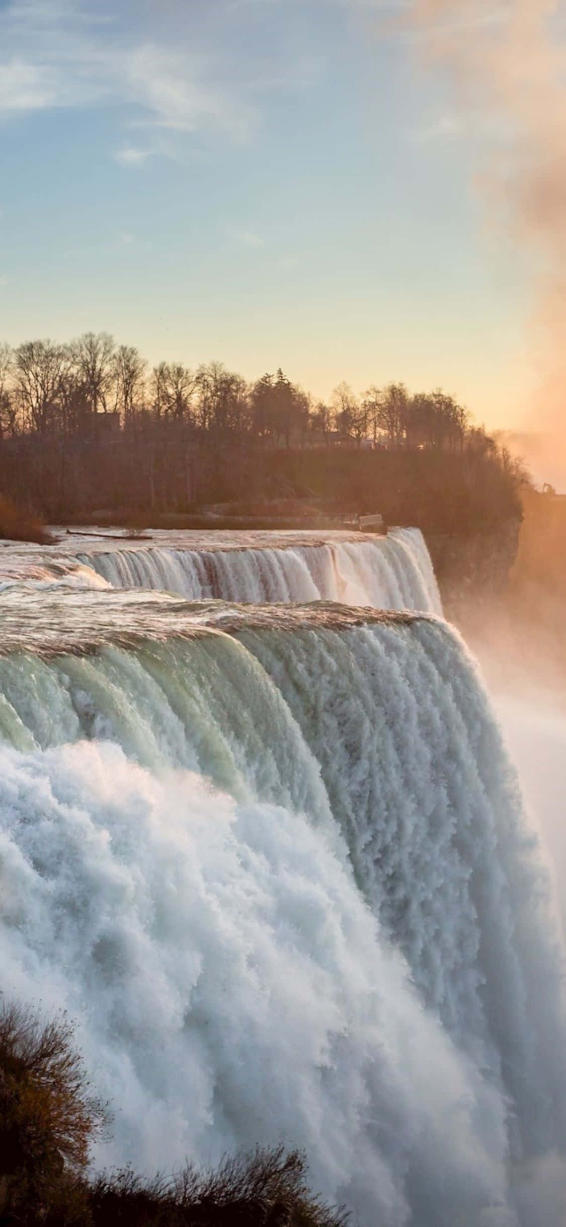 iPhone X Niagara Falls Tourist Spots Background Шпалери