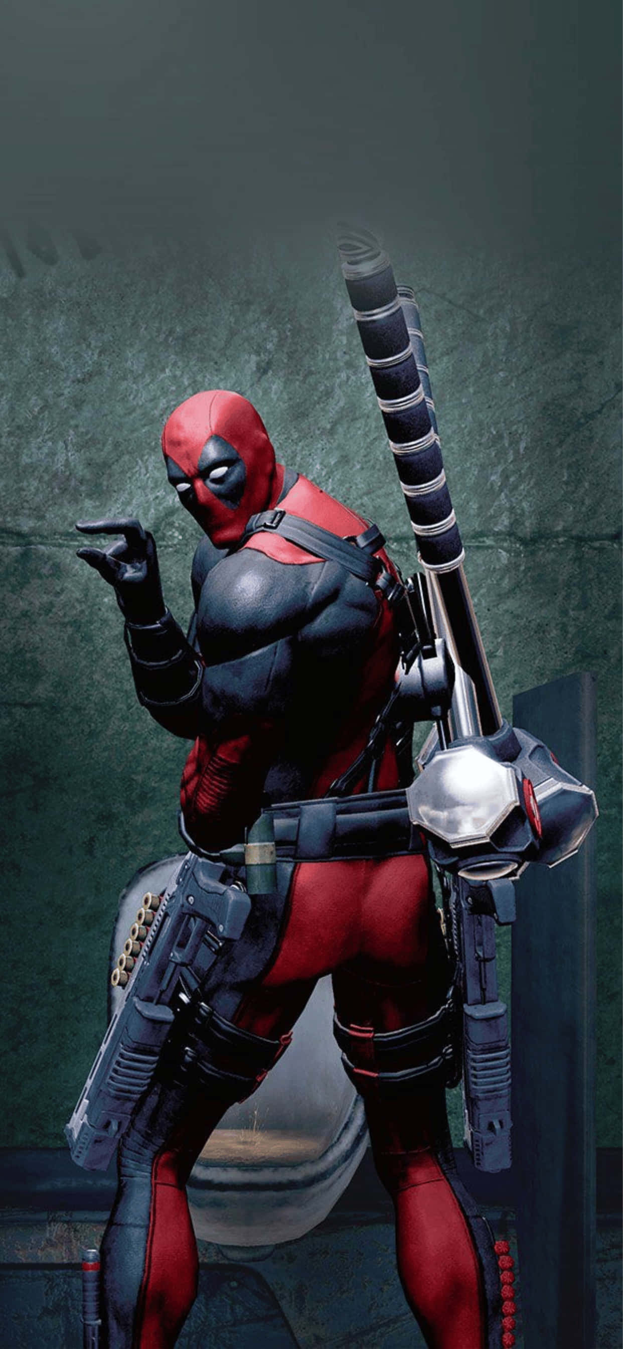 Фон iPhone XS Max Marvel Superhero Deadpool Шпалери