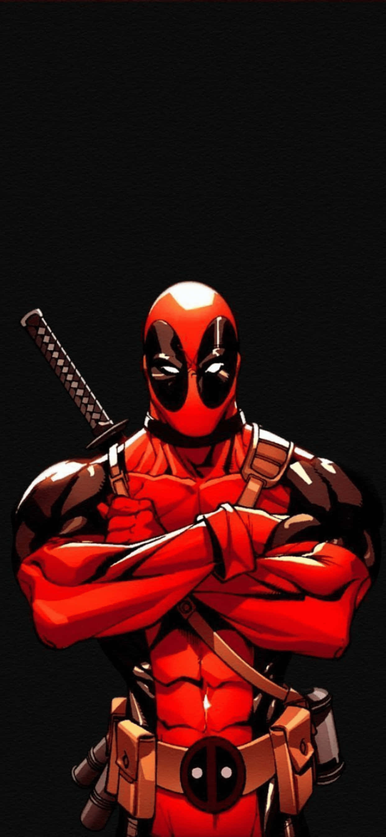 Фон iPhone XS Max Marvel Deadpool Шпалери