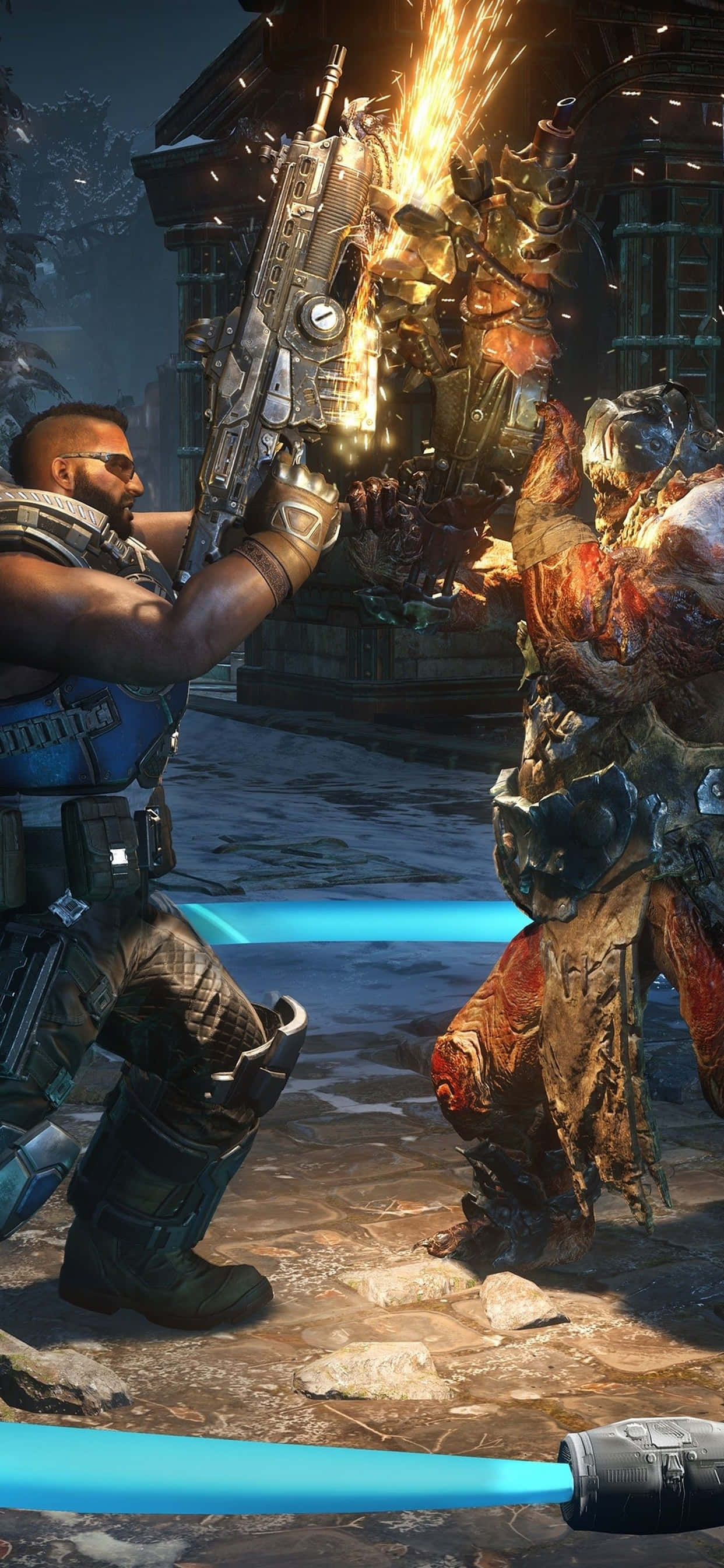 iPhone XS Max Gears Of War 5 Максимальный Уровень Фон Шпалери