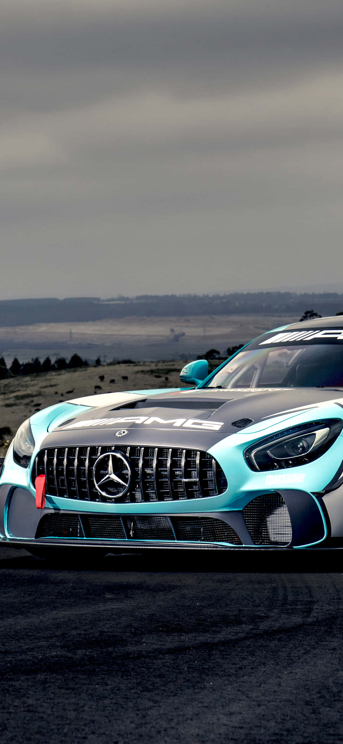 GT4 Petronas Inspired iPhone Xs Mercedes Amg фон Шпалери