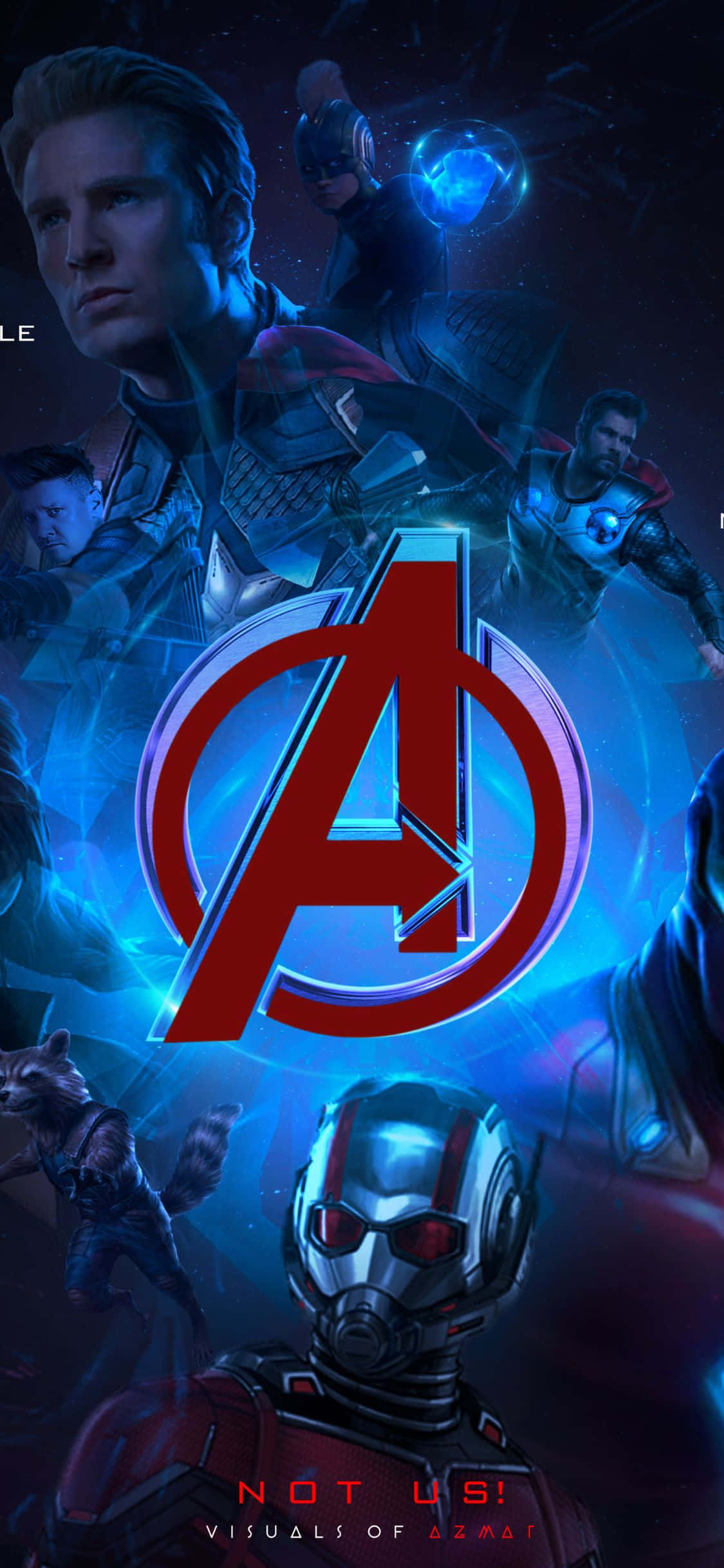 iPhone XS Avengers Background With Ant Man Шпалери