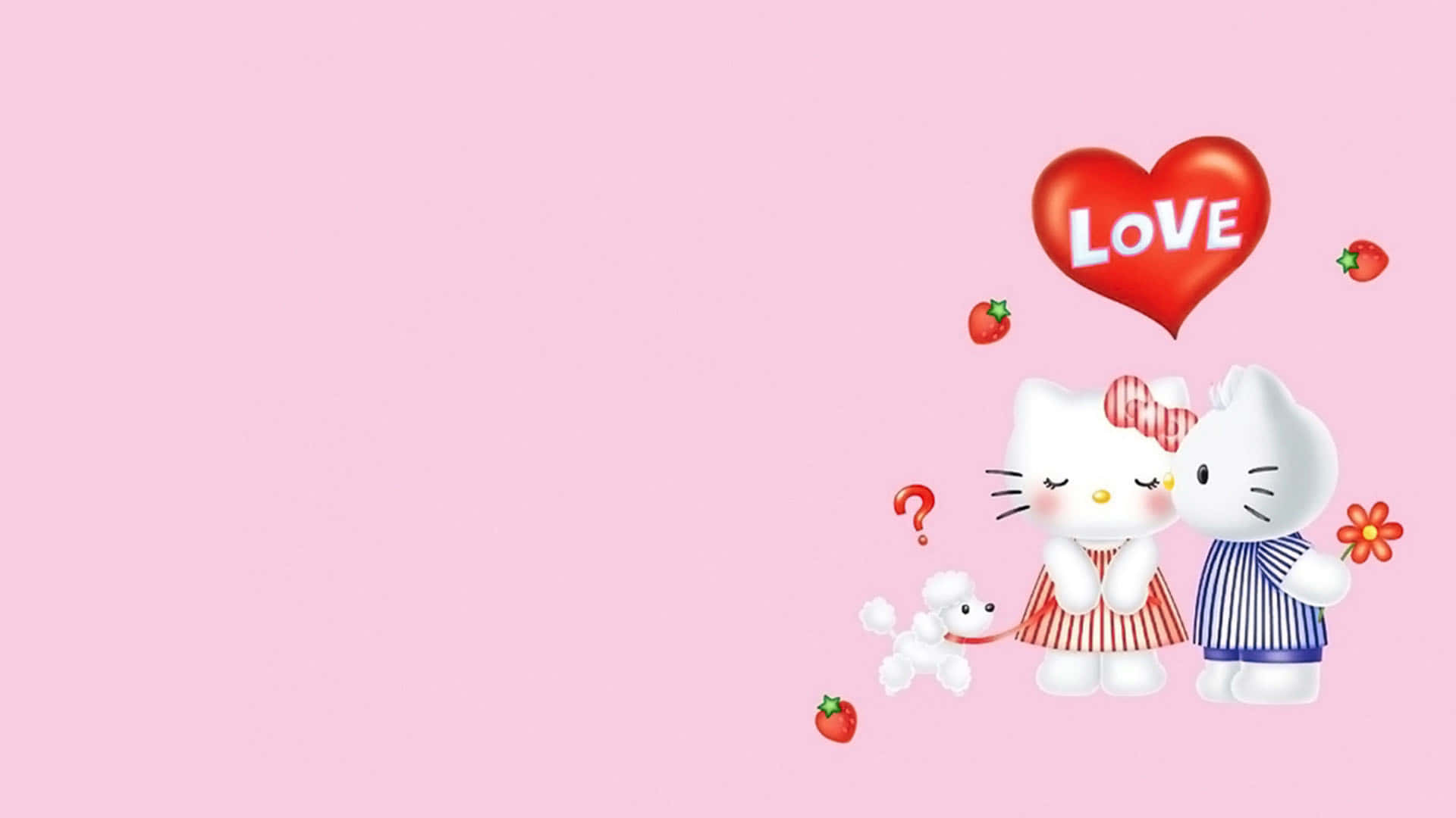 Фон Деніел та Hello Kitty Шпалери