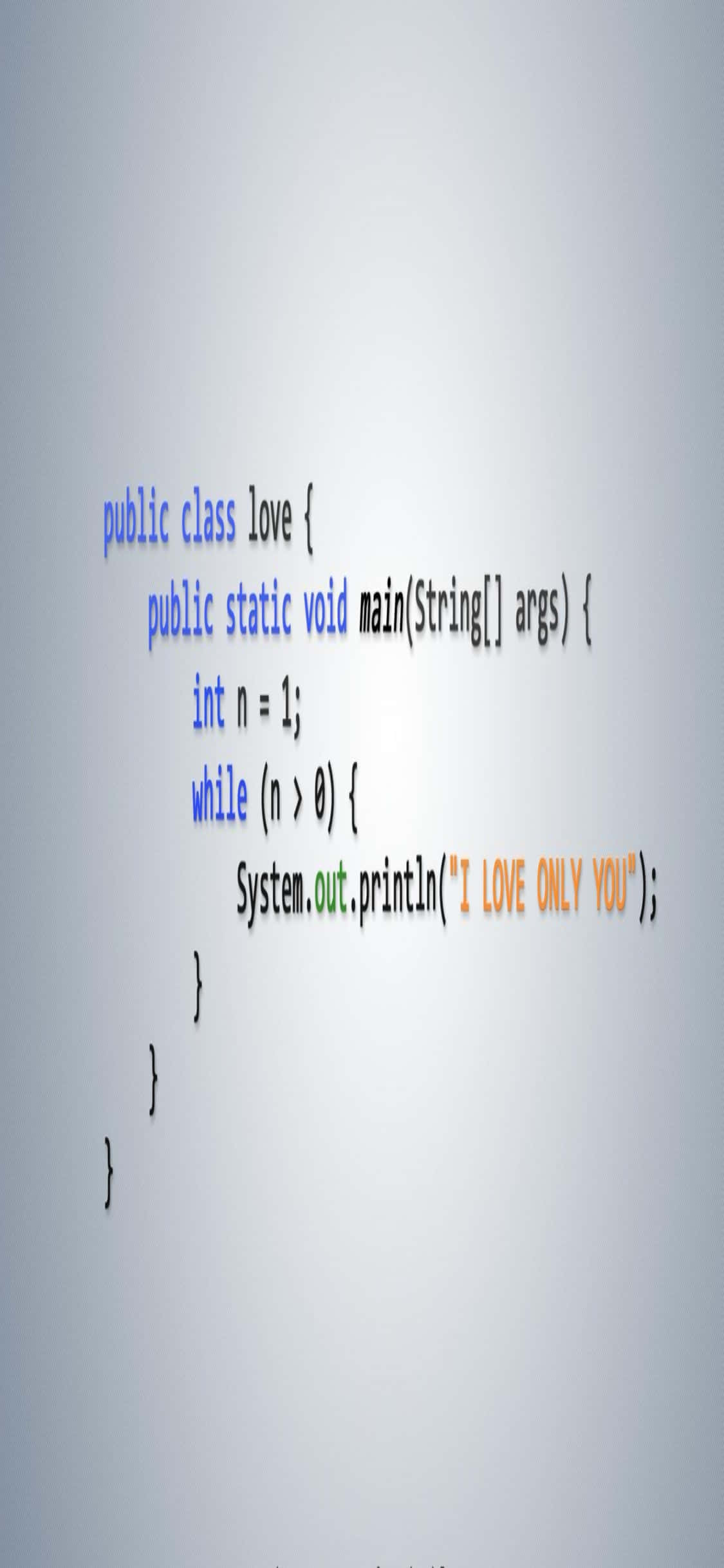 Фон для программирования iPhone XS: Java-код Шпалери