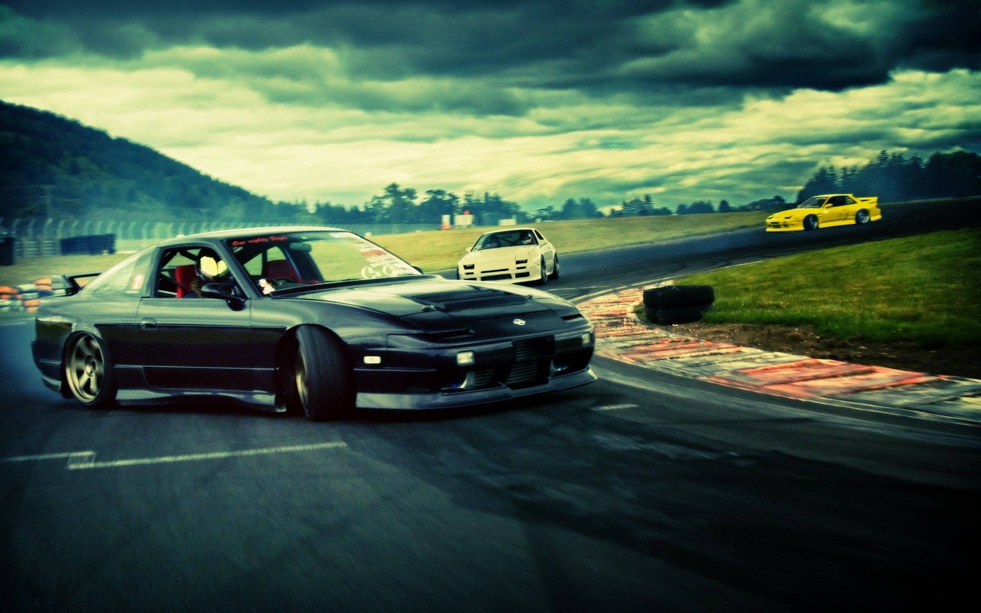 Фон у стилі JDM для перегонів Шпалери