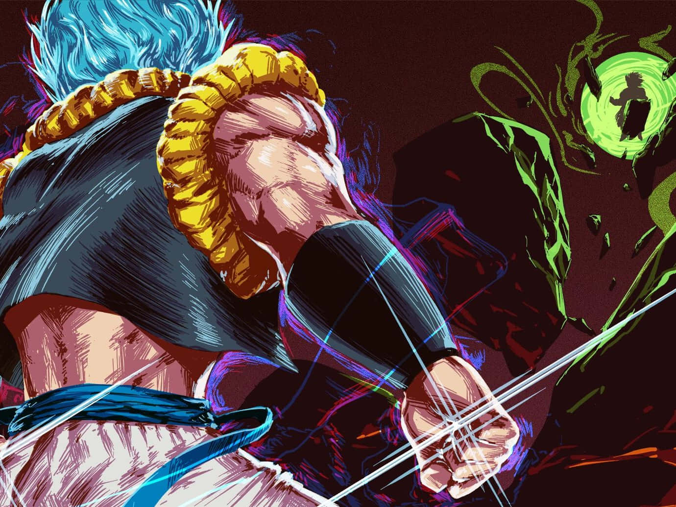 Фріза та Ґоку борються проти Бролі в захопливій екшн-сцені з Dragon Ball Super: Broly Шпалери