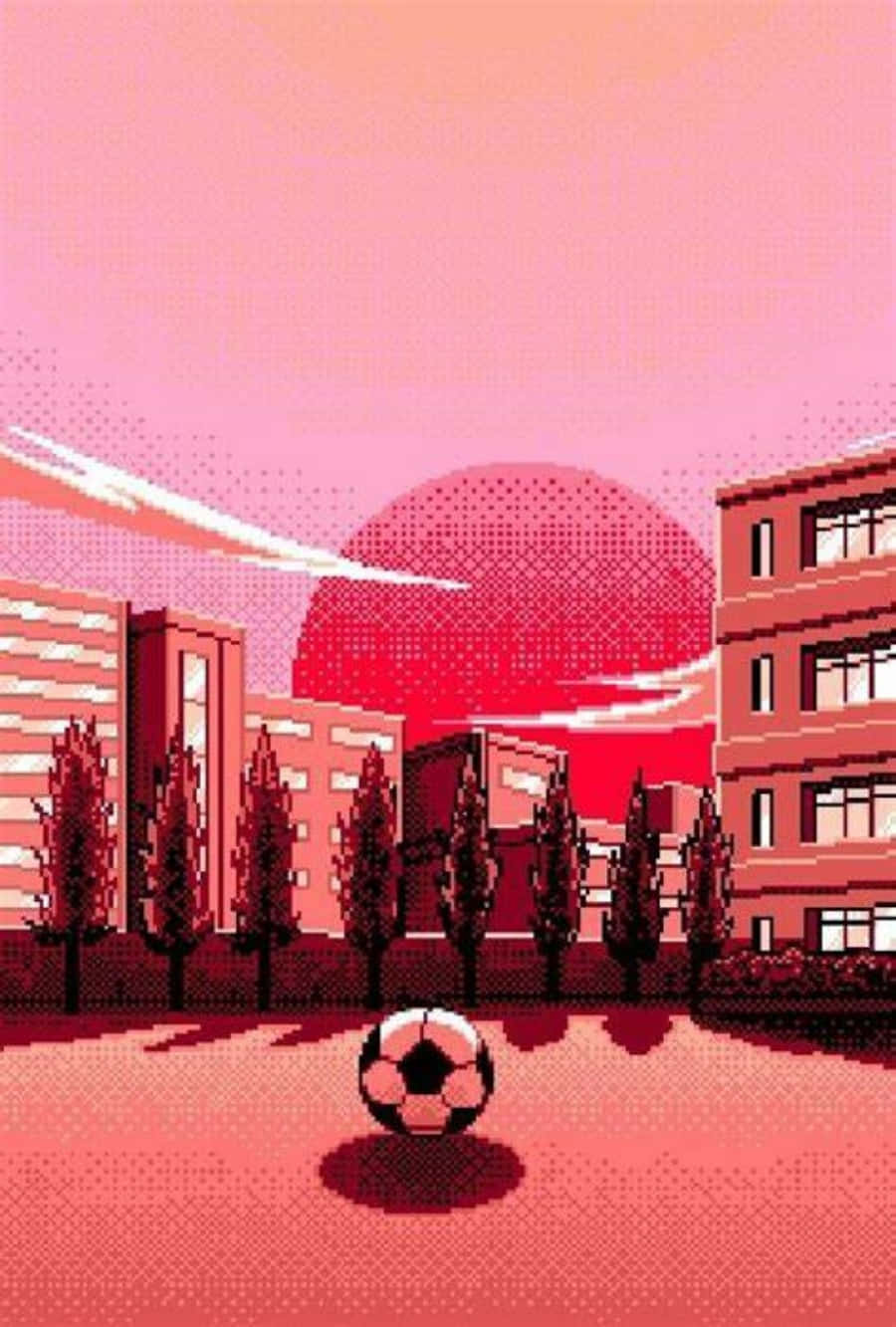 Футбольна естетика — Рожева естетика Шпалери