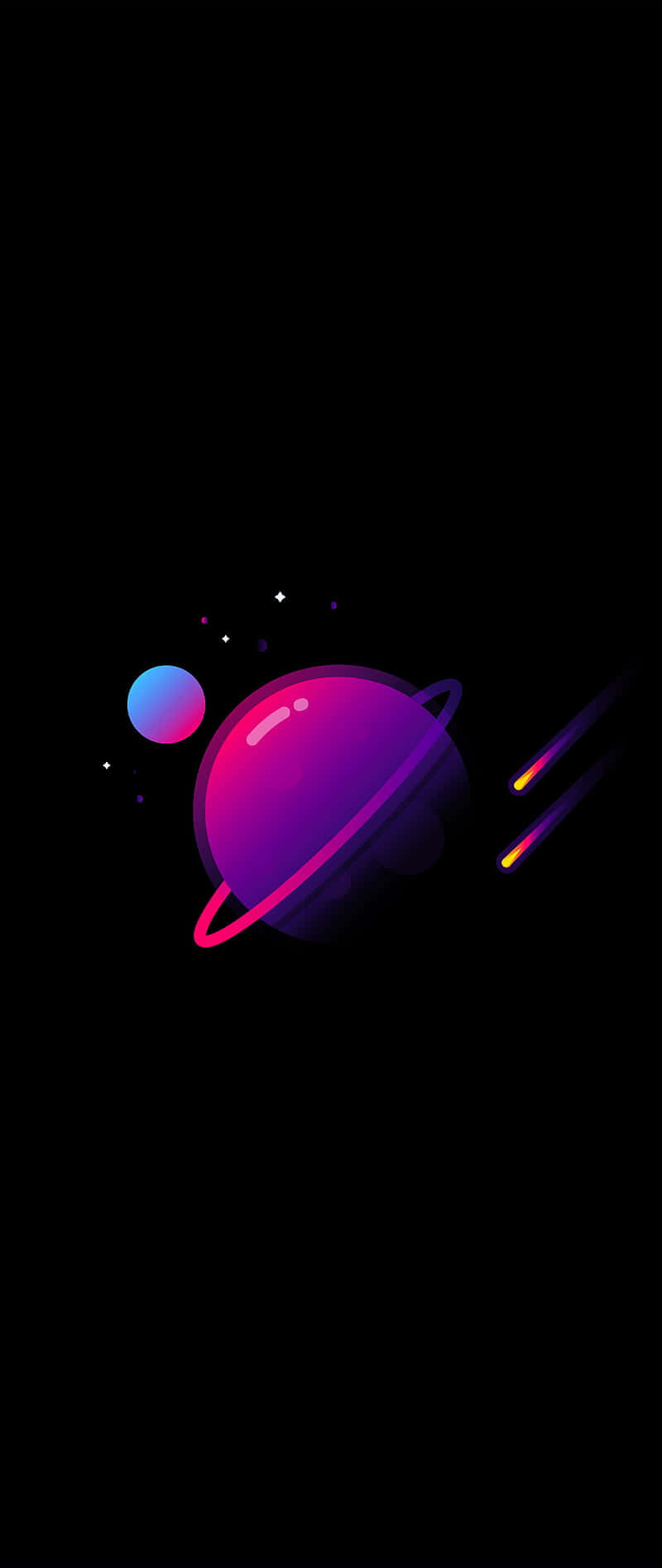 Фіолетова планета Super Amoled Display Шпалери