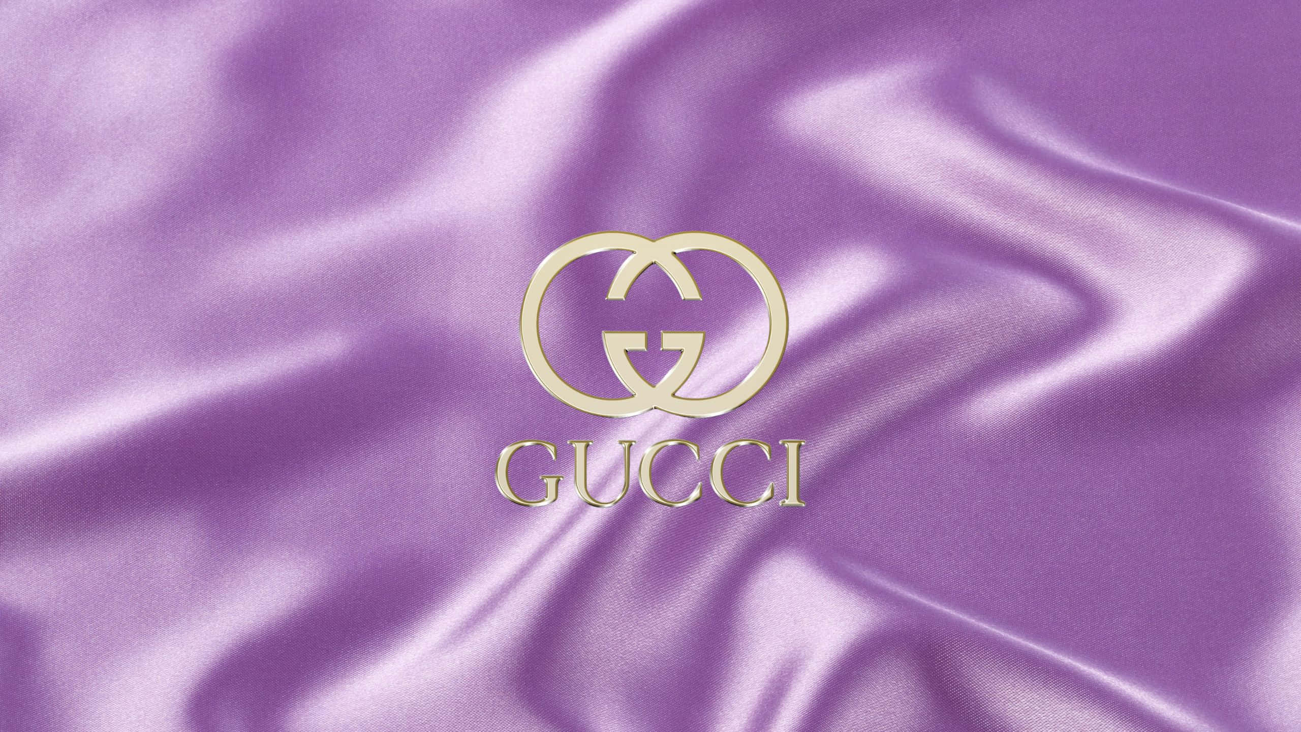 Фіолетова сатинова текстура Gucci Шпалери