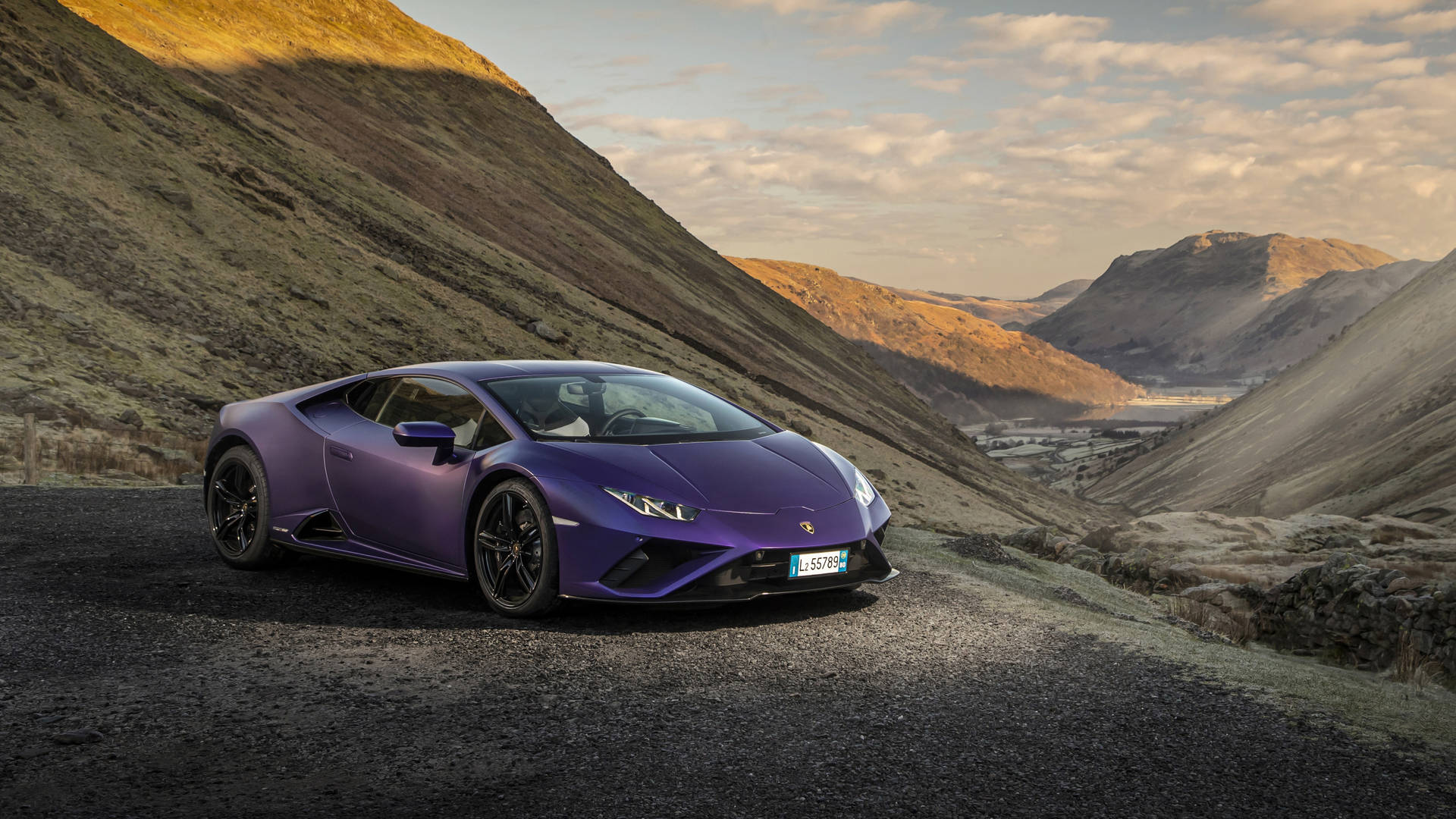 Фіолетовий Lamborghini Huracán 4K зображення для ноутбука