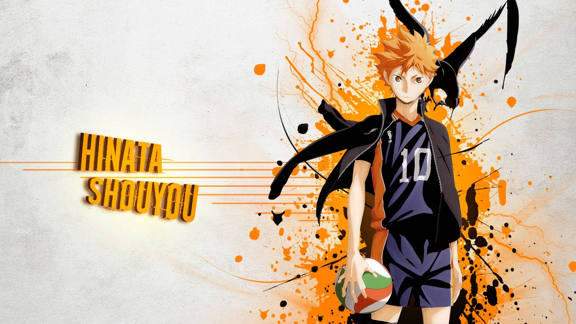 Хіната Шьою Haikyuu Помаранчева естетика Шпалери