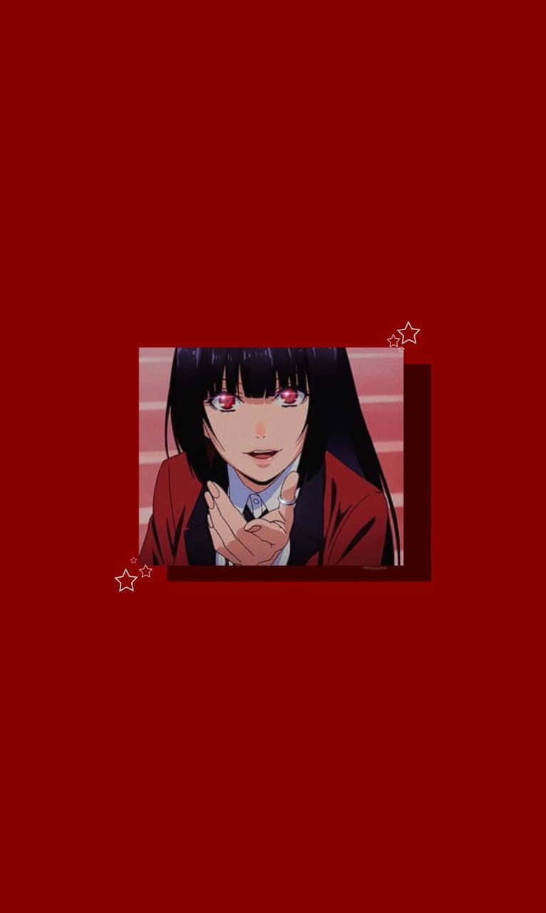 Червона аніме-естетика Kakegurui Шпалери