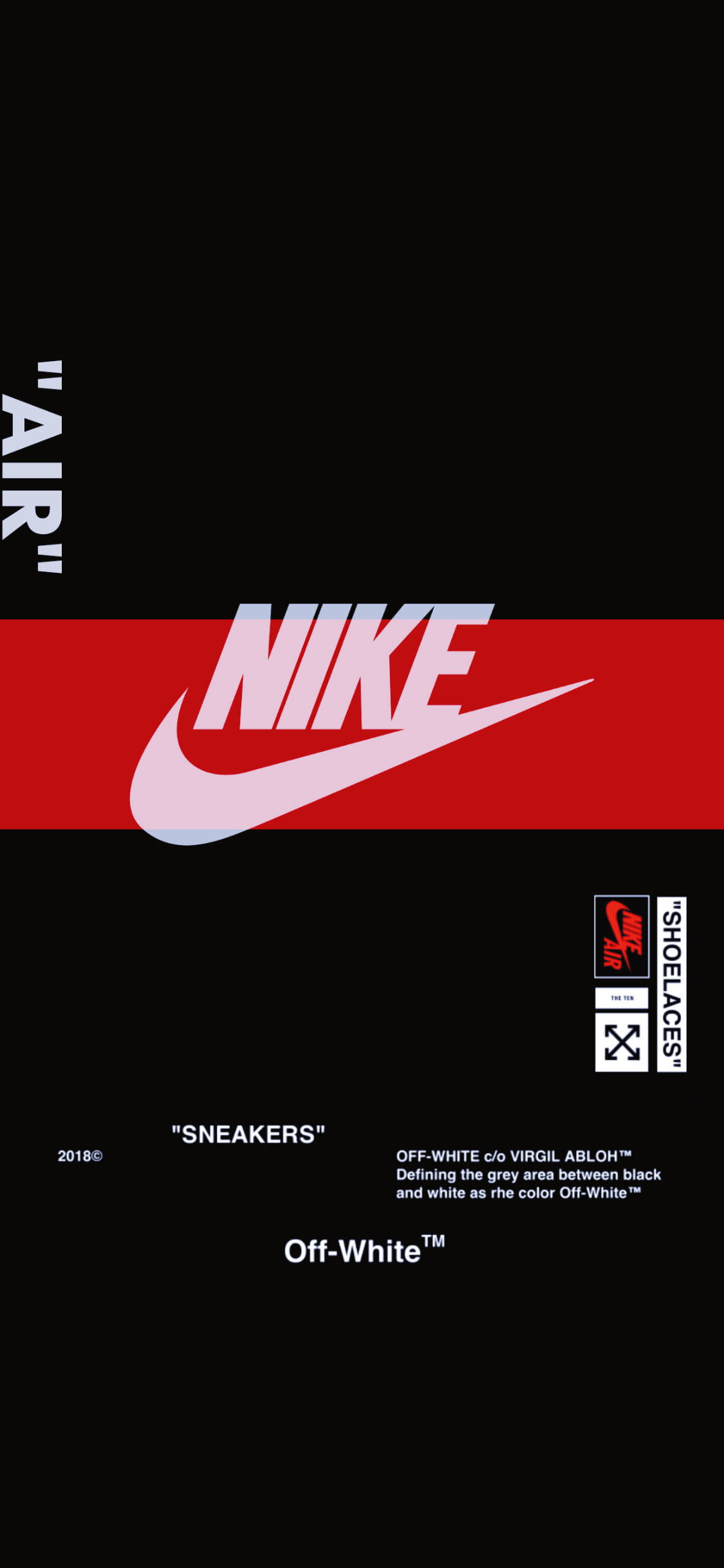 Червона полоса Nike iPhone логотип Шпалери