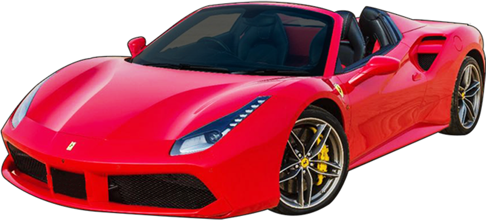 Червоний спортивний кабріолет Ferrari Шпалери