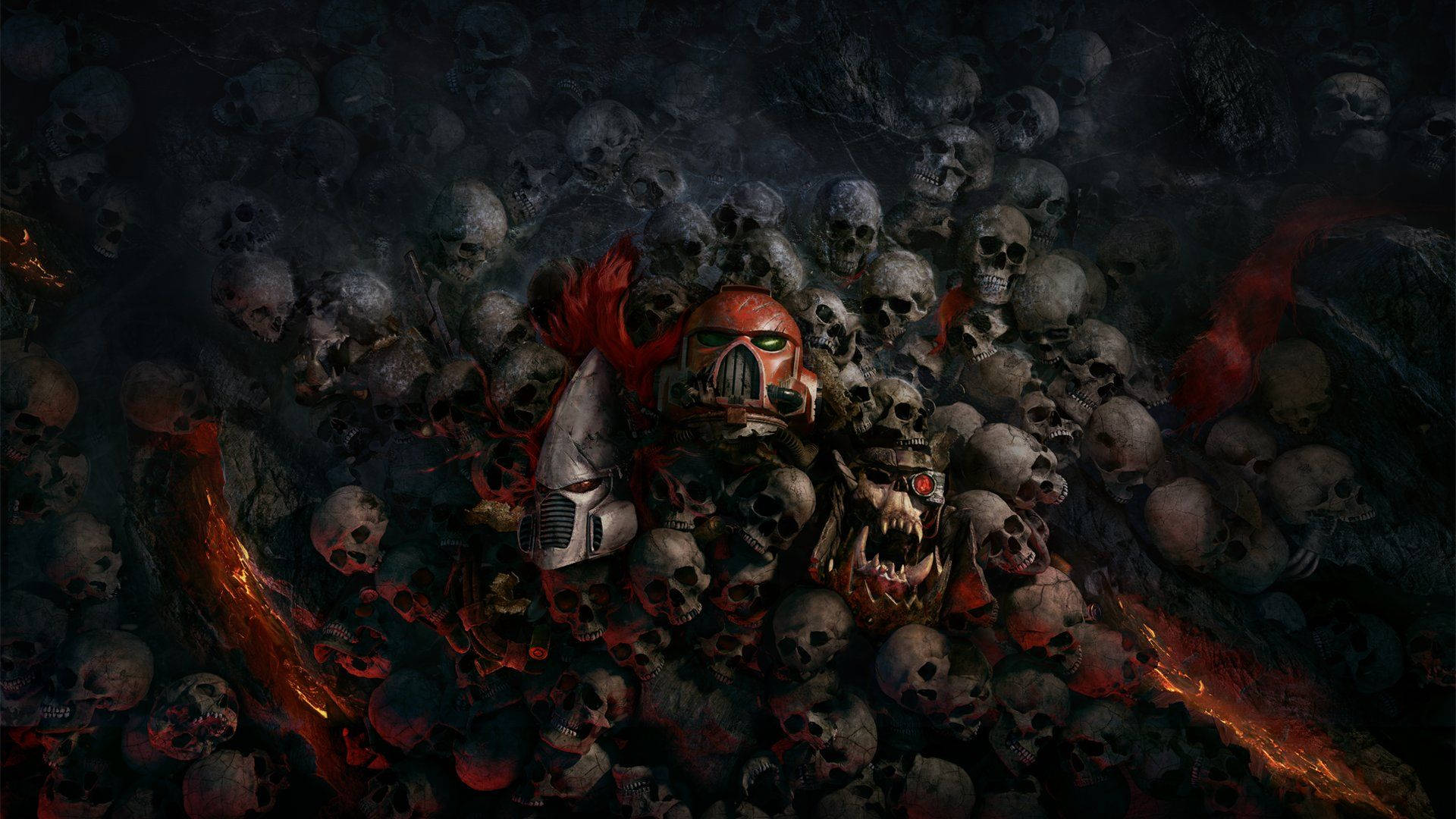 Черепи Warhammer 40000 Dawn Of War Шпалери