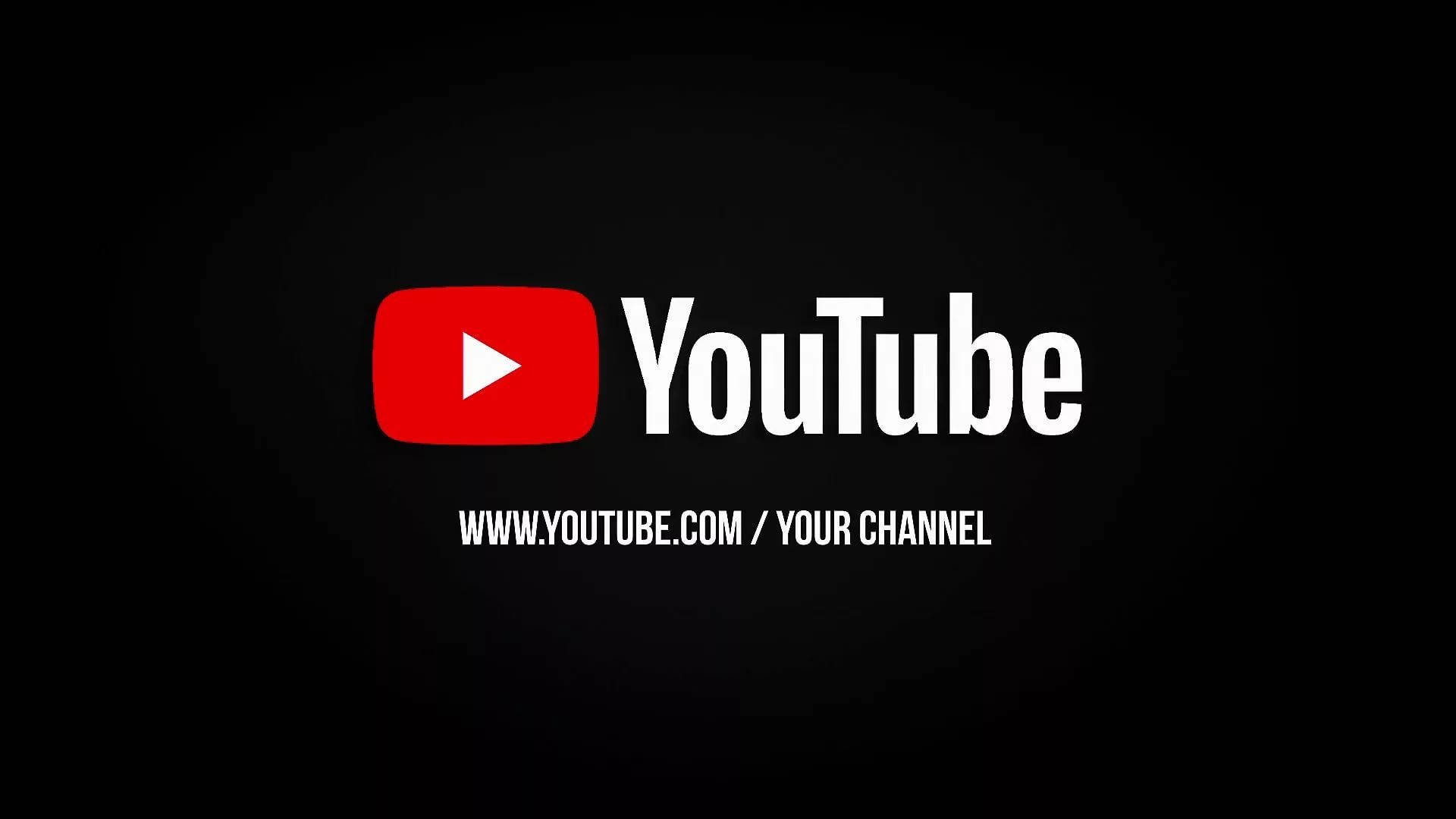 Черний YouTube Ваш канал Шпалери