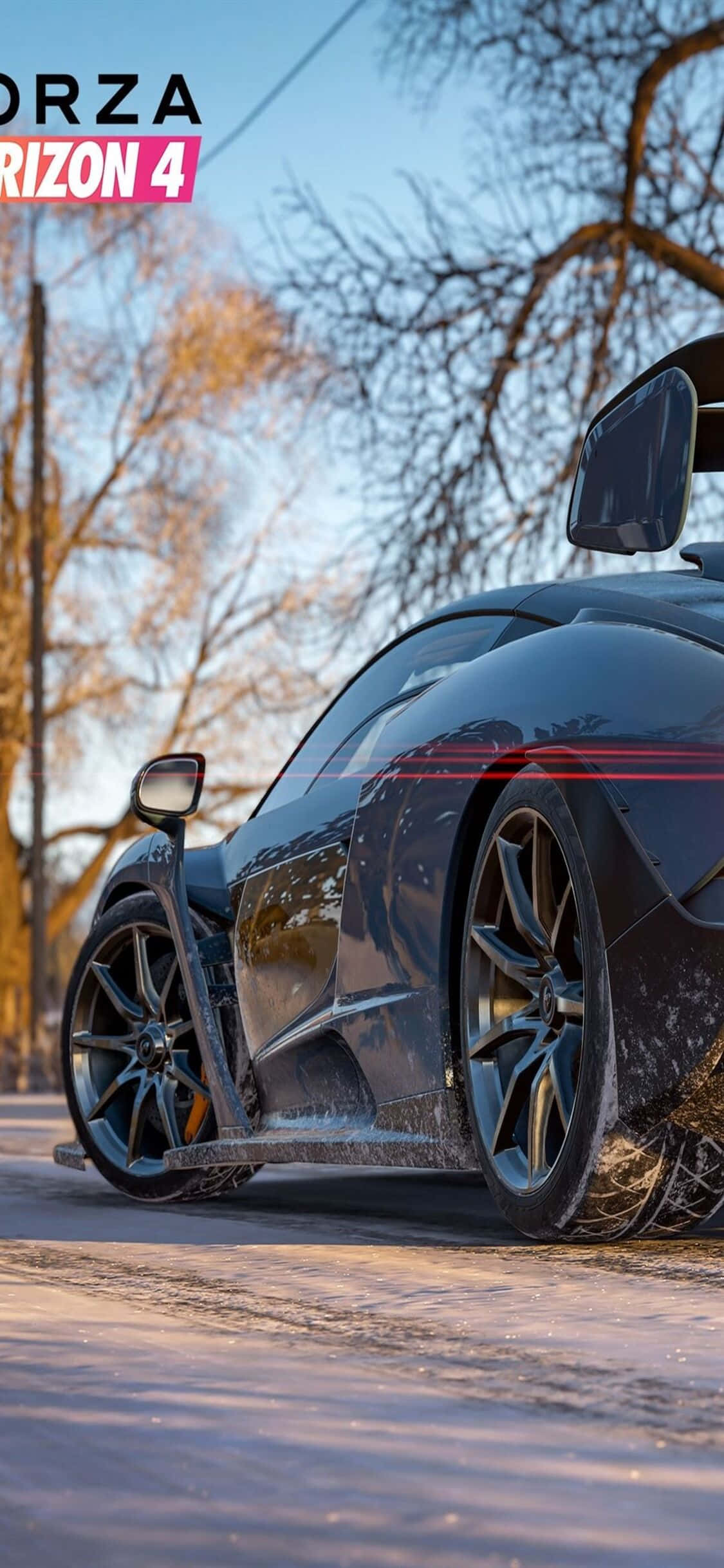 Черный Audi iPhone X Forza Motorsport 7 Фон Шпалери