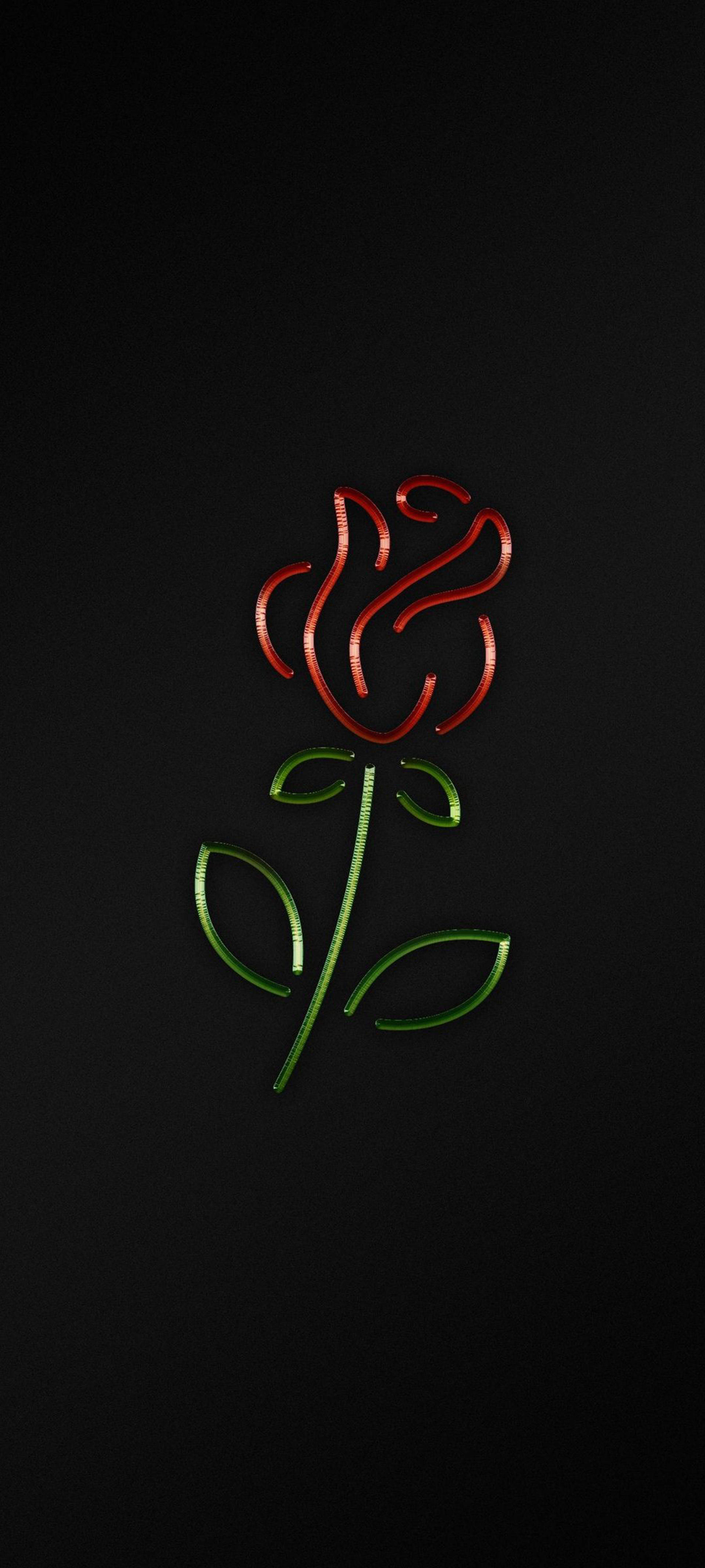 Черная роза для iPhone Шпалери