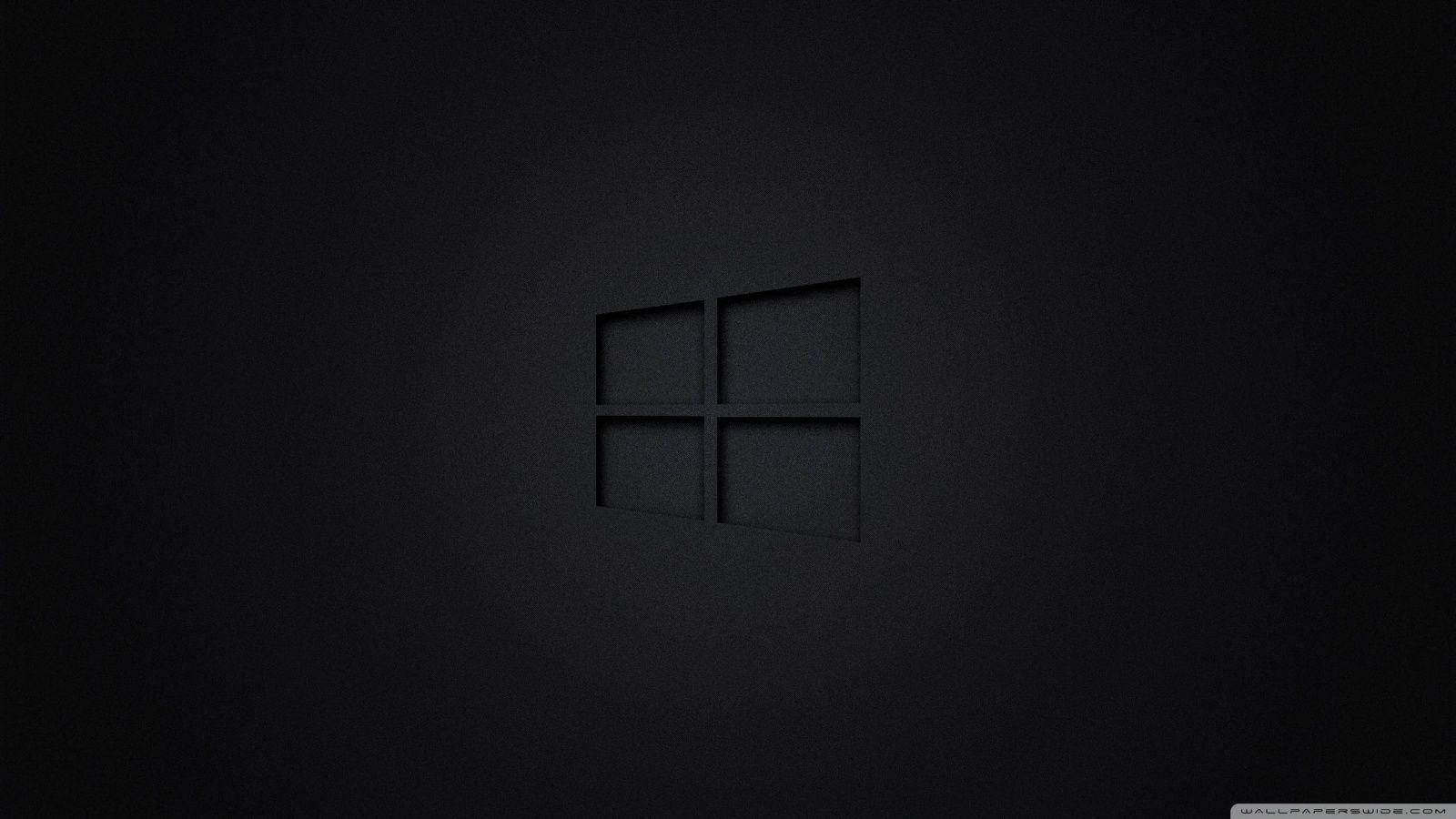 Чорна іконка Windows на ПК Шпалери