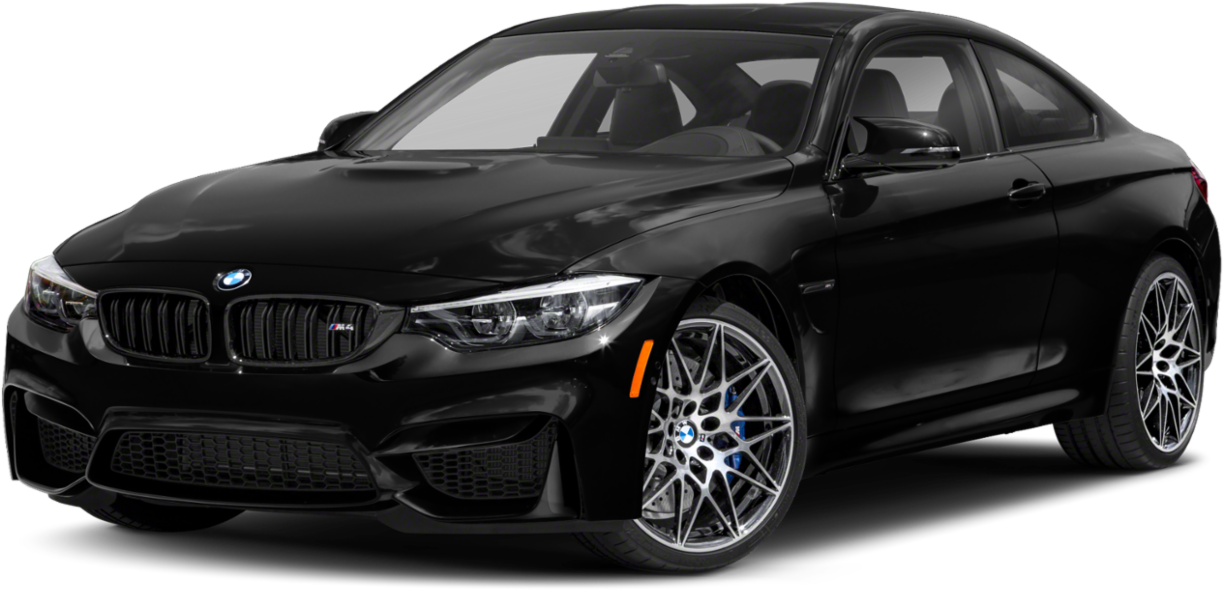 Чорний BMW M4 Coupe збоку Шпалери