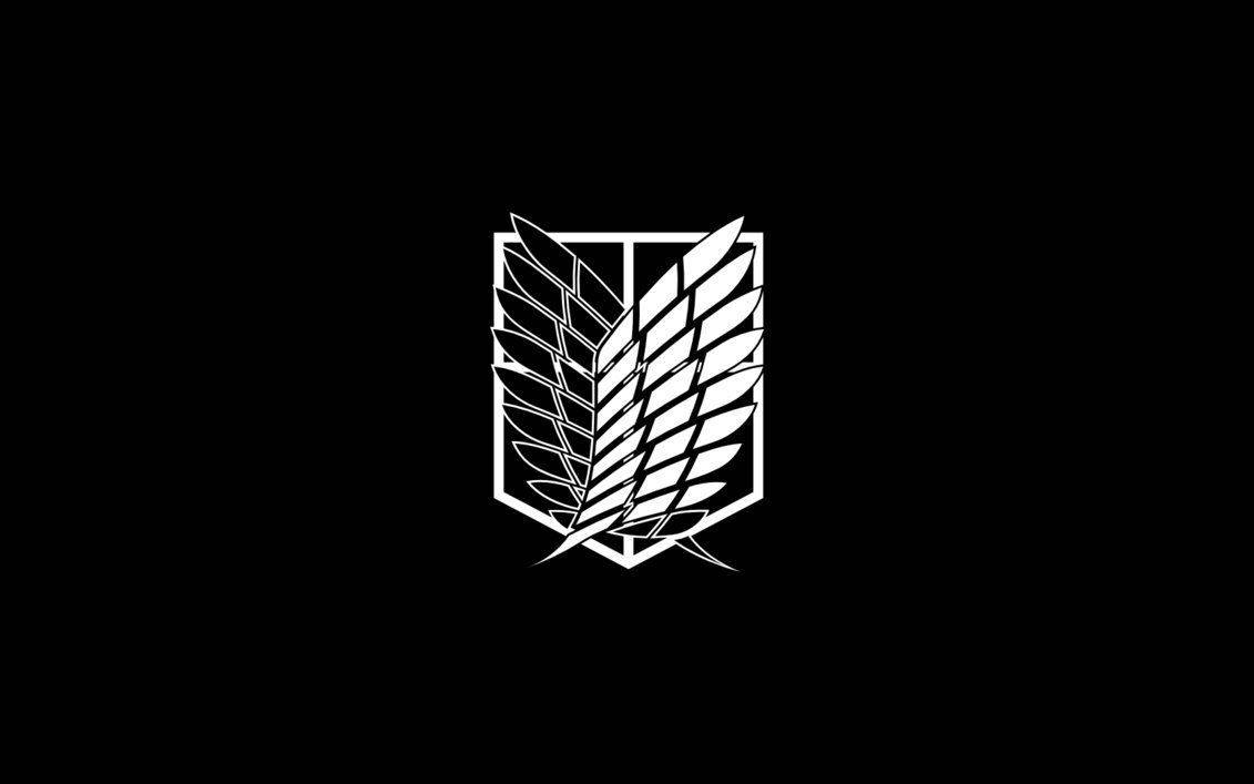 Чорно-білий логотип Атаки Титанів
