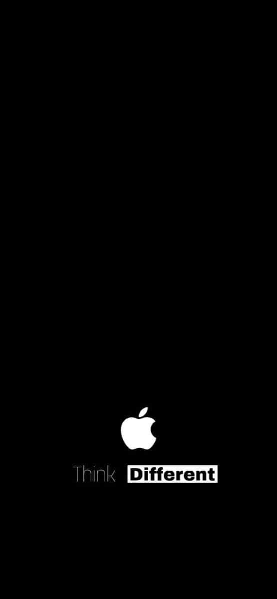чорний фон с логотипом Apple Шпалери