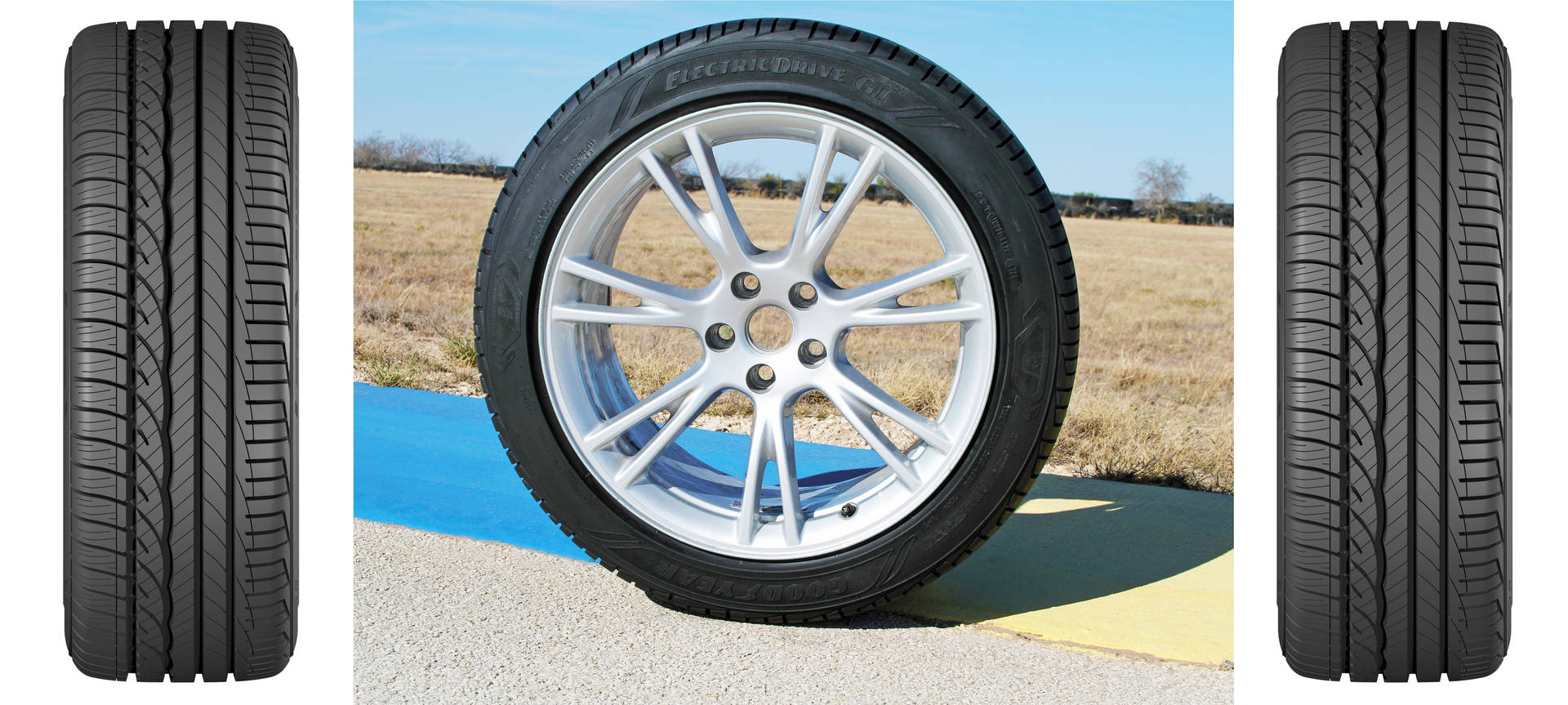 Шини Goodyear на Tesla Model Y Шпалери