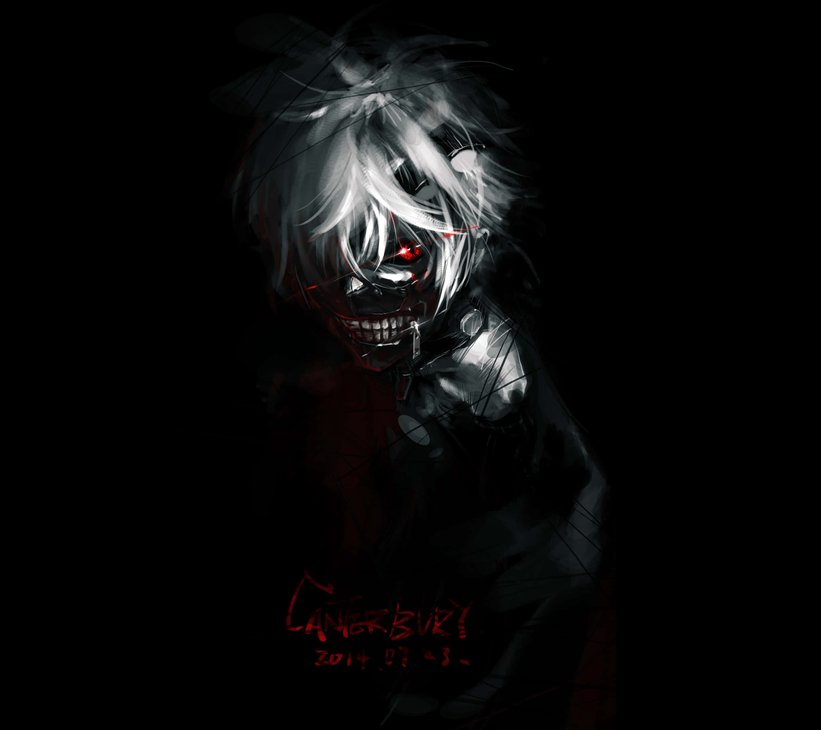 Шпалери Tokyo Ghoul для робочого столу – занурення у сюрреалістичний світ Шпалери