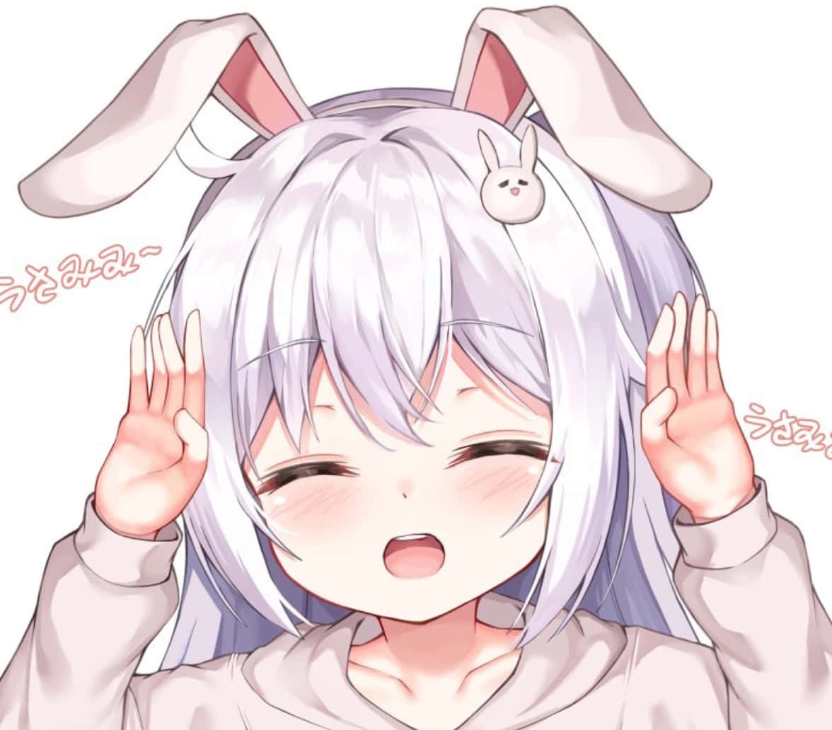 Щасливе аніме кролик для аватарки Discord Шпалери