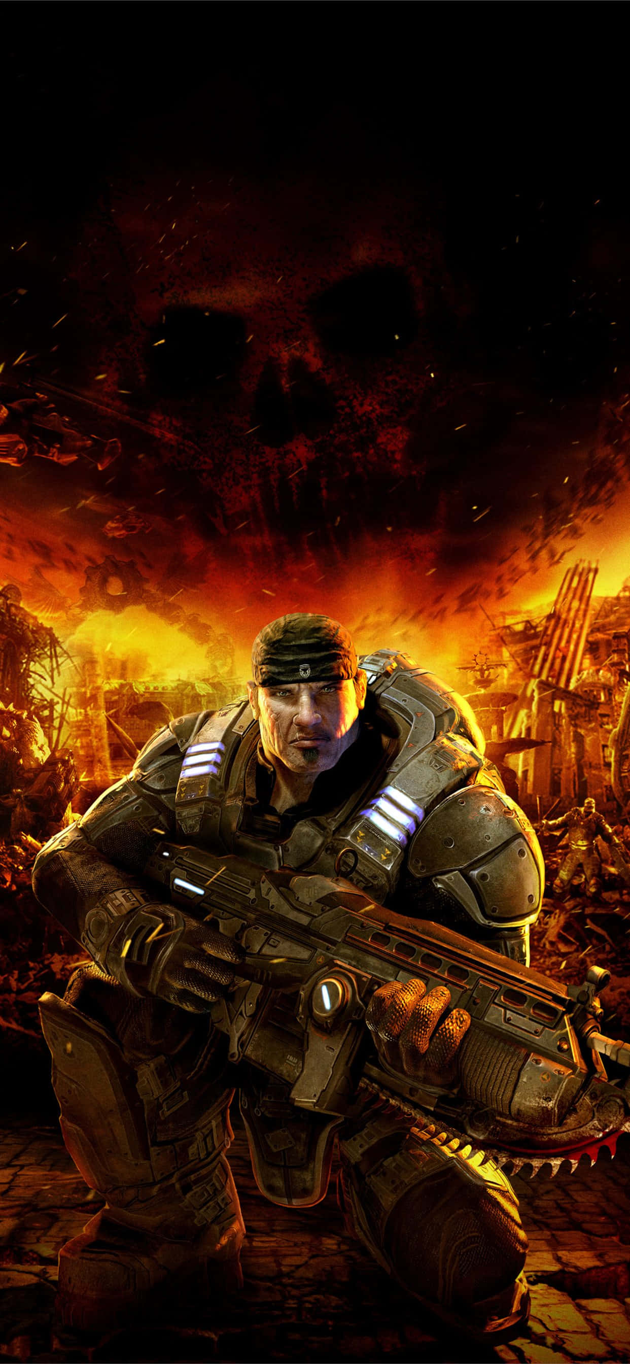Эпическая битва — Gears of War 5 обои для iPhone XS Шпалери