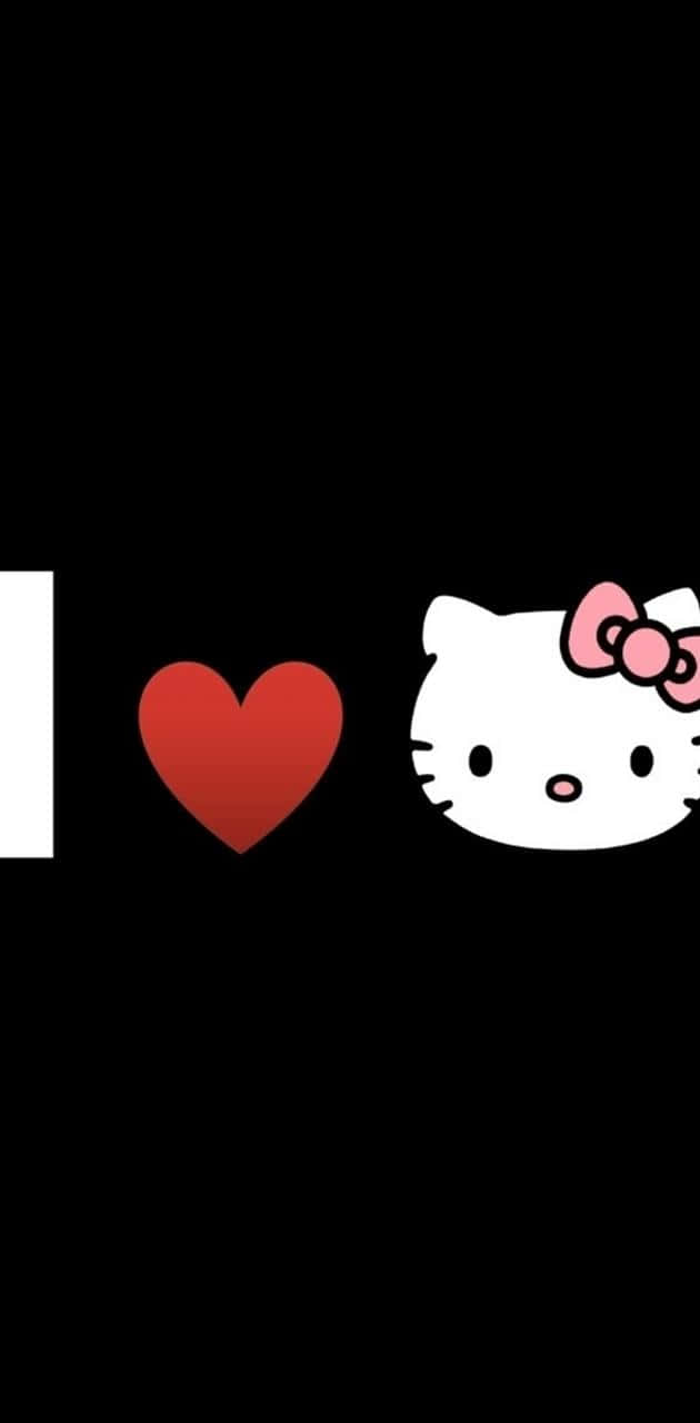 Я люблю PFP Hello Kitty Шпалери
