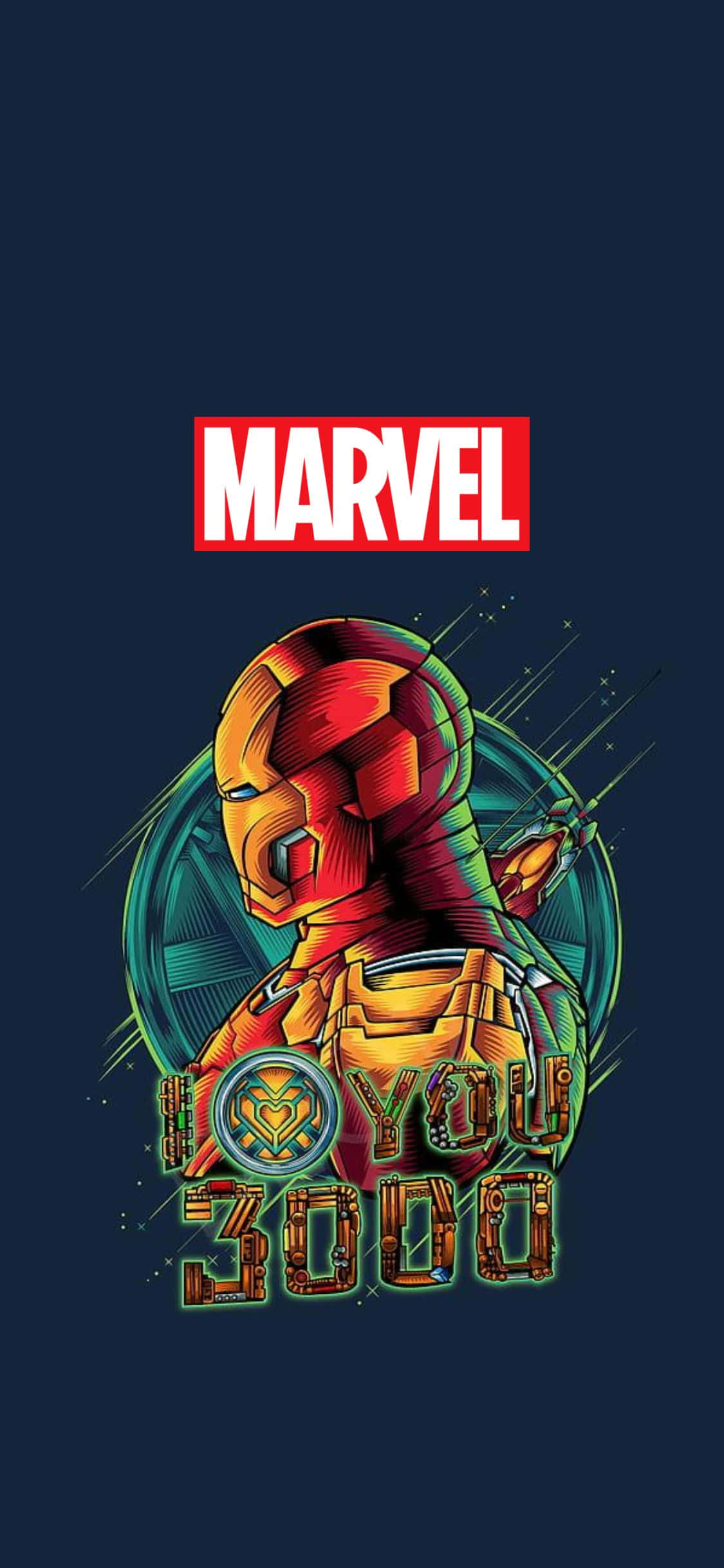 Я люблю тебя 3000 Железный человек iPhone XS Marvel фон Шпалери
