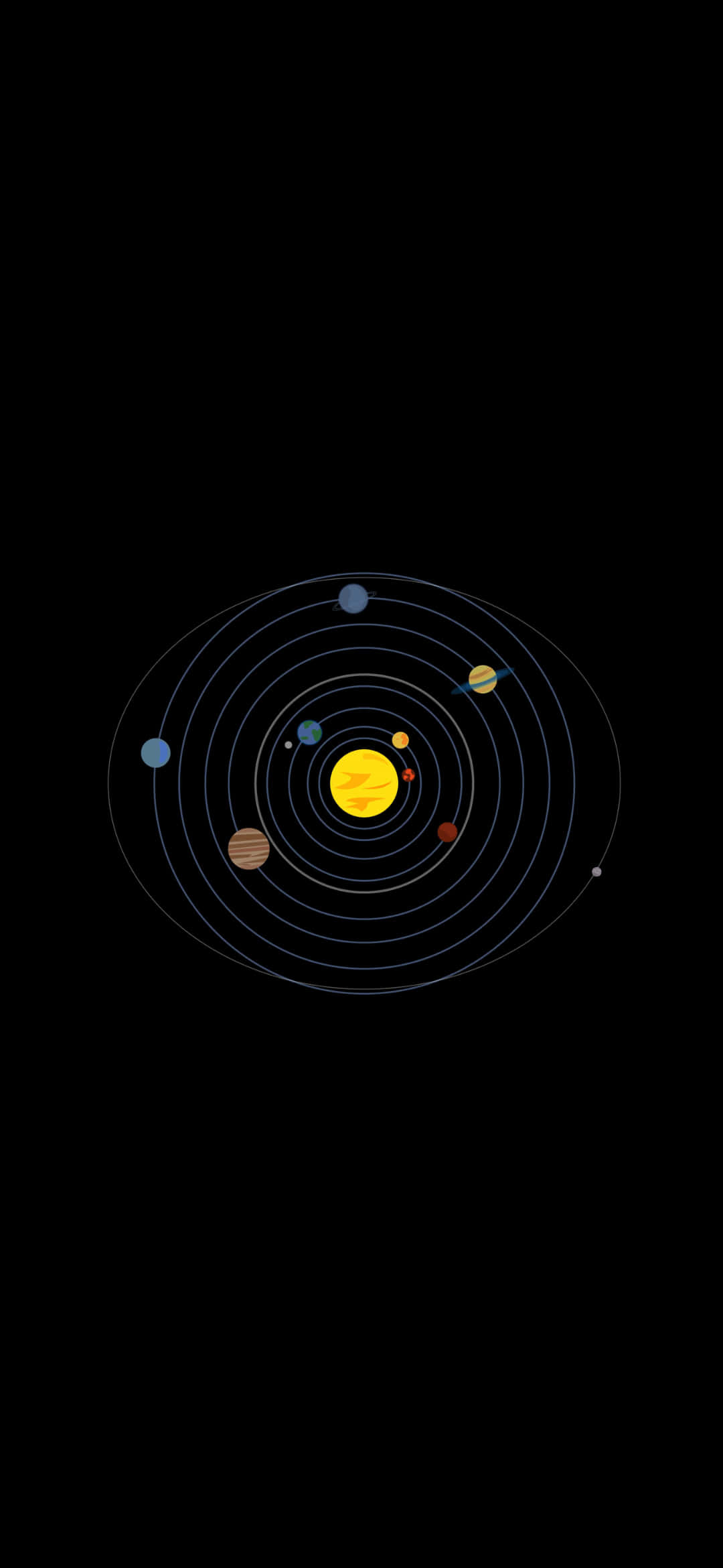 Яркий вид галактики на AMOLED-дисплее Шпалери