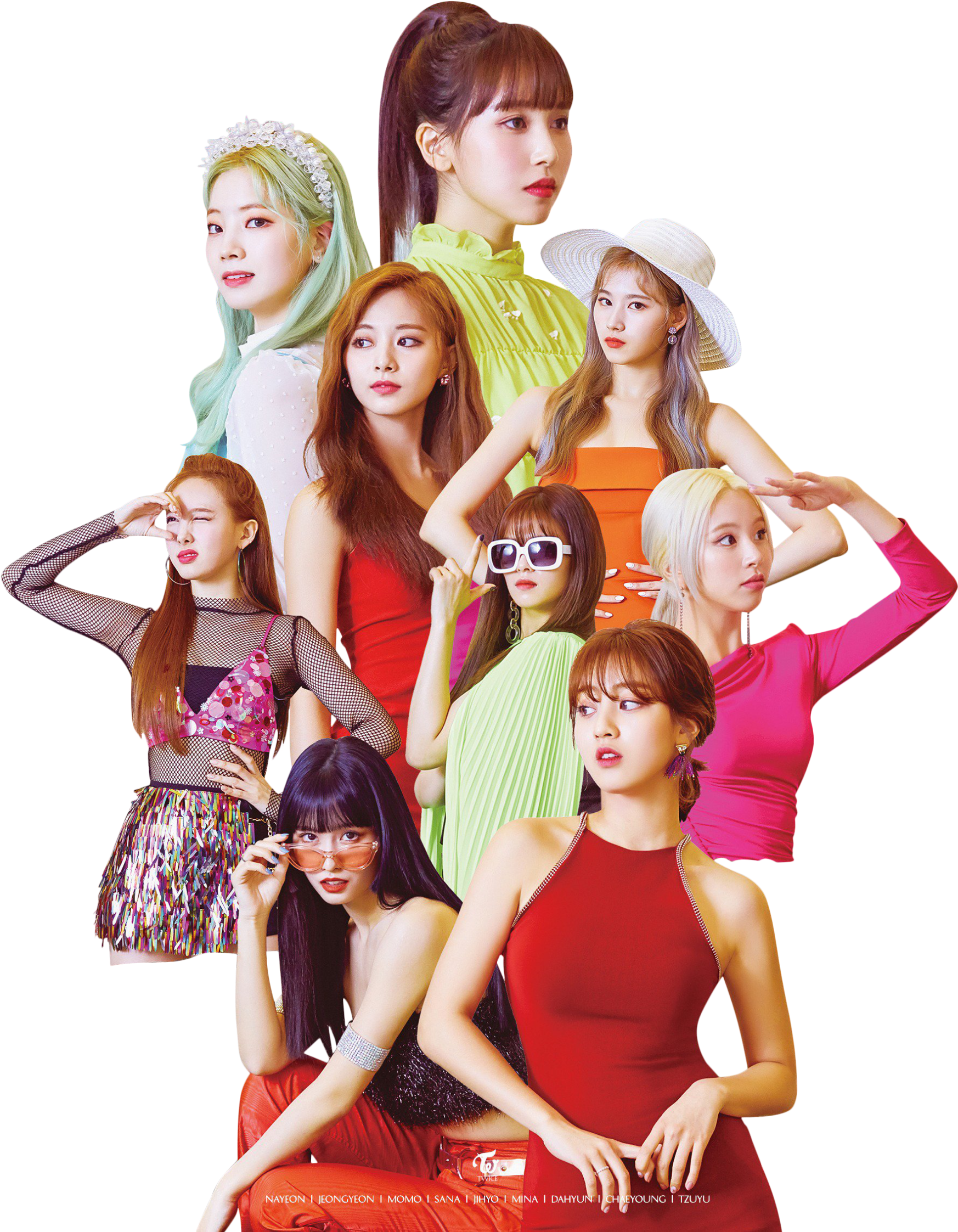 Яскрава мода учасниць Twice Шпалери