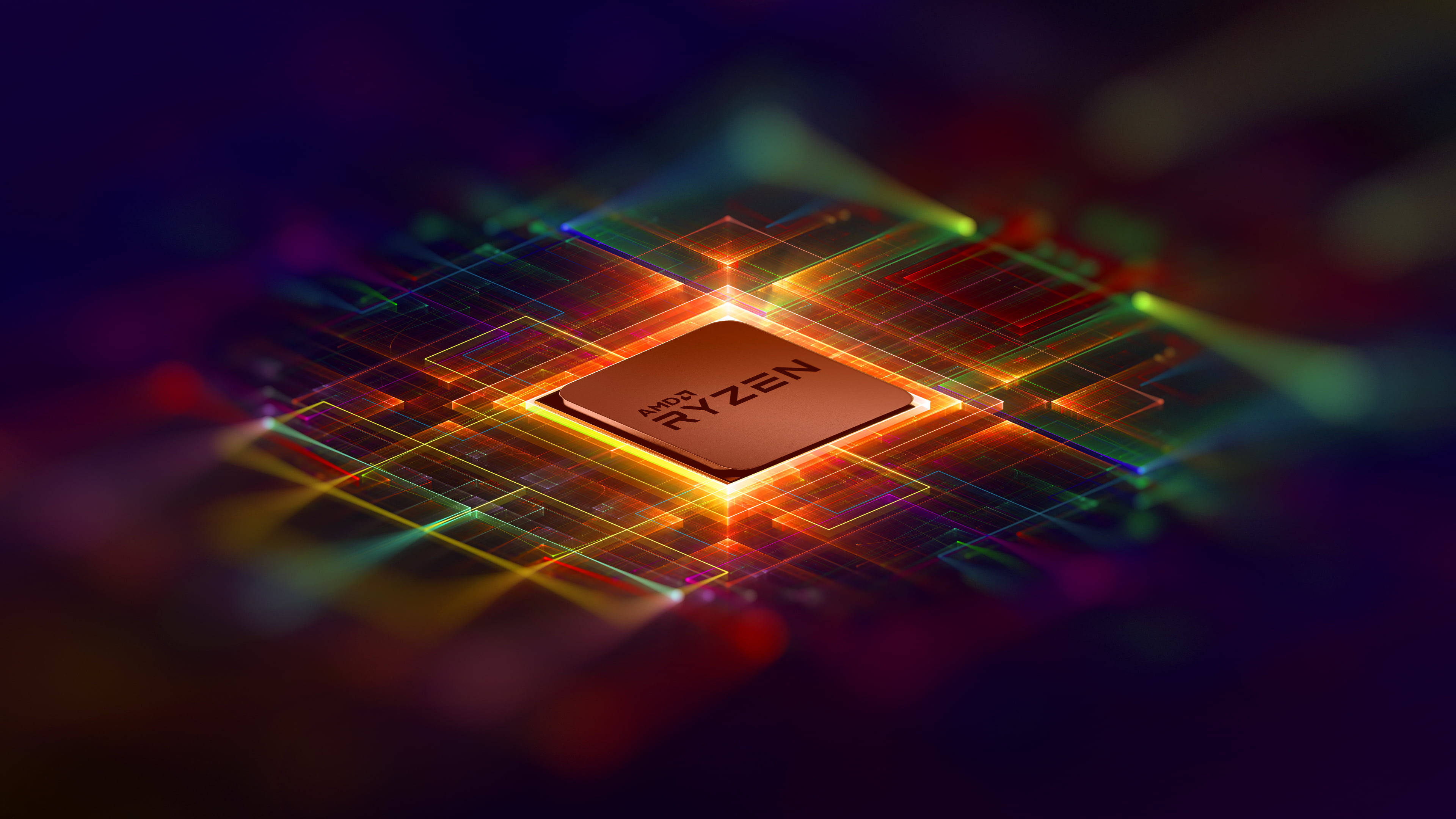 Яскравий шпалери AMD 4K Шпалери