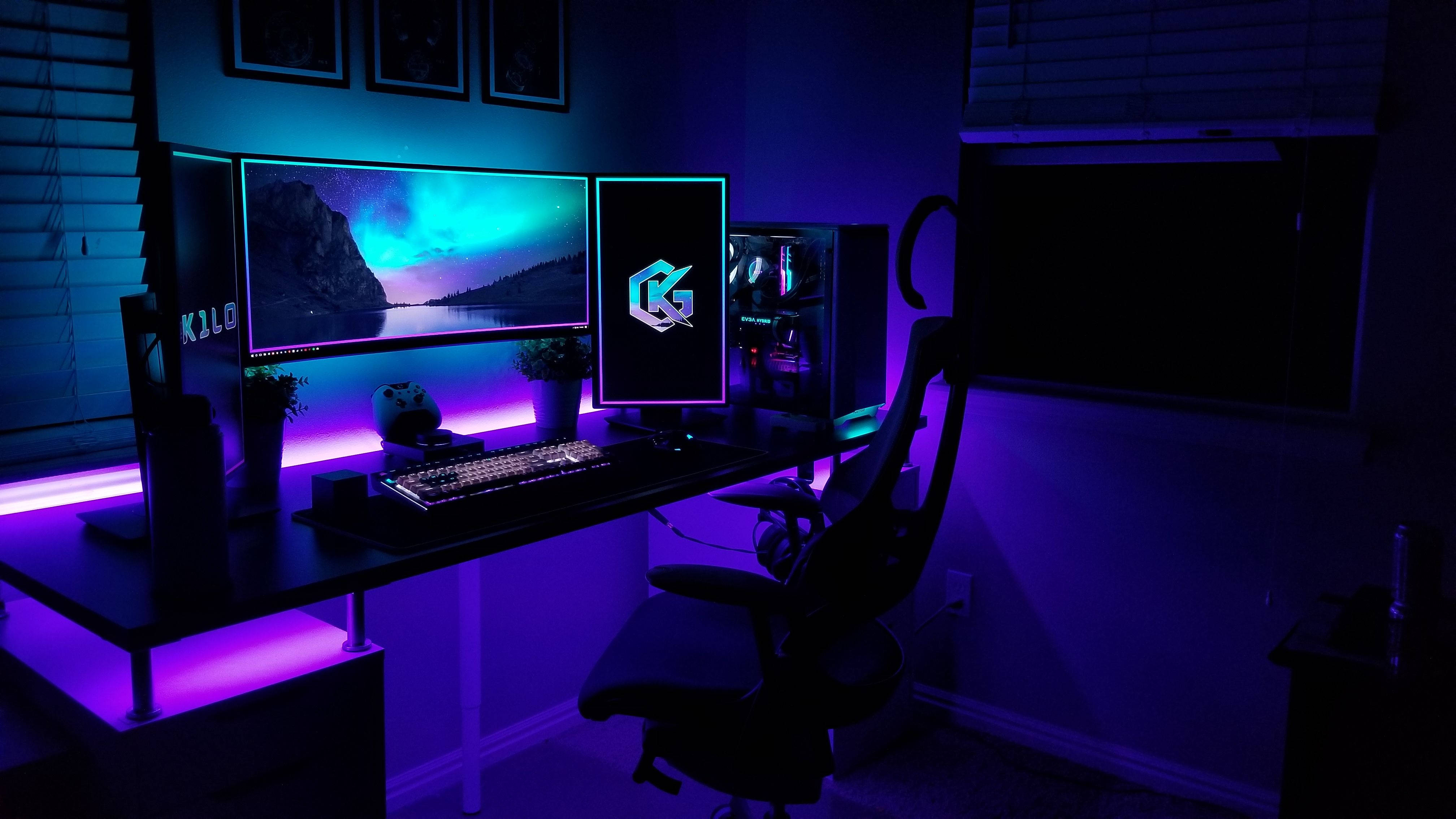 Ігрове ПК налаштування RGB 4K Шпалери