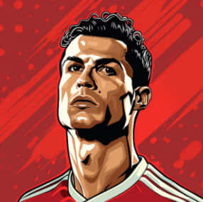 Кріштіану Роналду, CR7, футбол, найкращий гравець усіх часів, Роналду, червоний, могутній, футбол, естетика — Футбол Шпалери