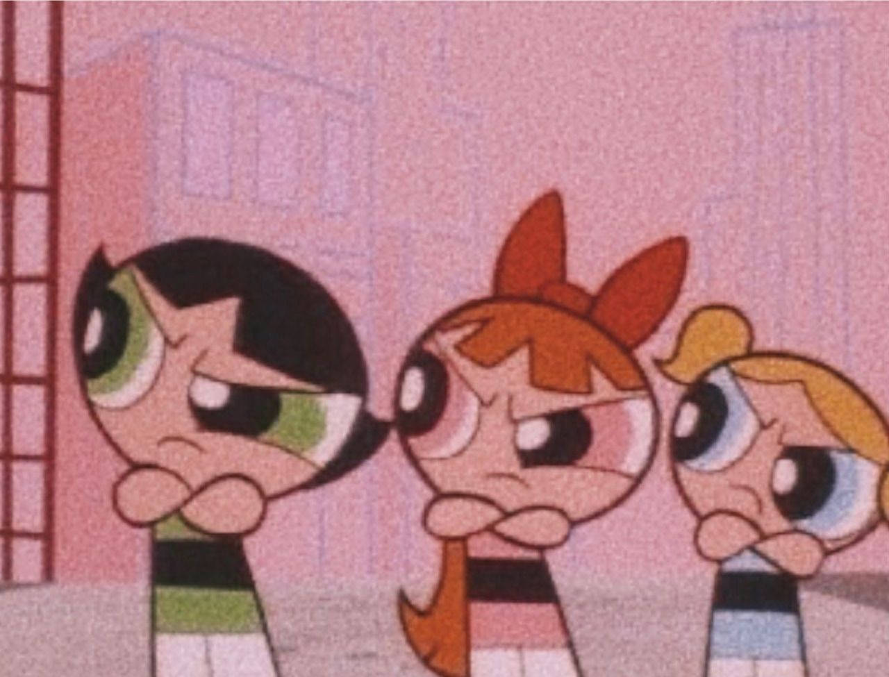 Інді-естетика ноутбука з шпалерами Powerpuff Girls Шпалери