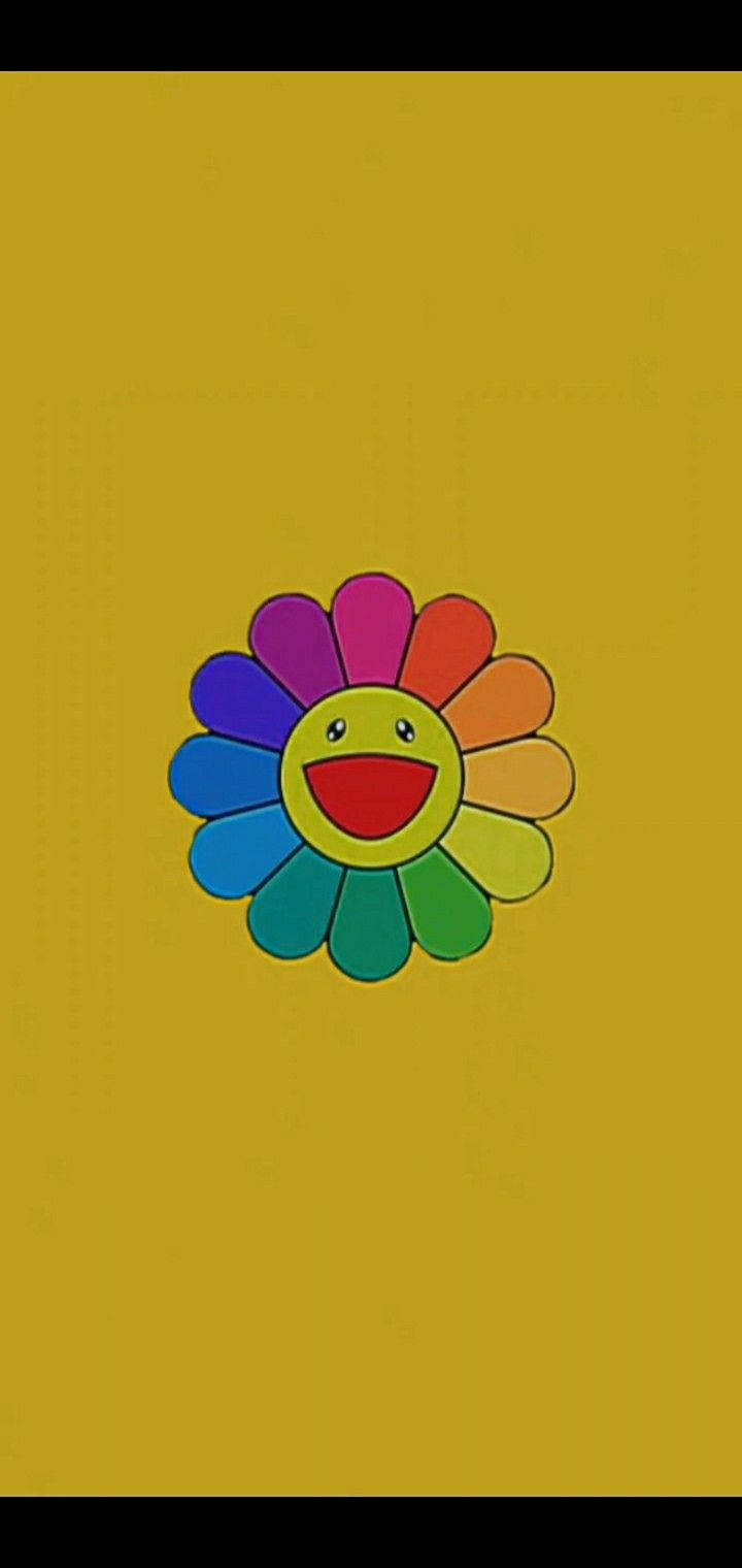 Інді-естетика усміхнутая квітка Шпалери