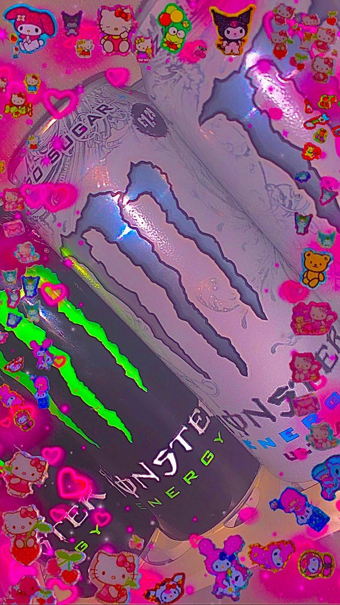 Інді-кід естетика Monster Energy Drink Шпалери
