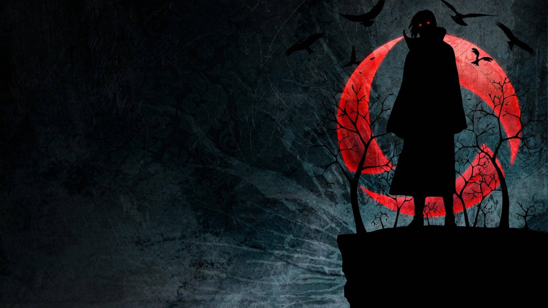 Ітачі Учіха темна аніме естетика для робочого столу Шпалери