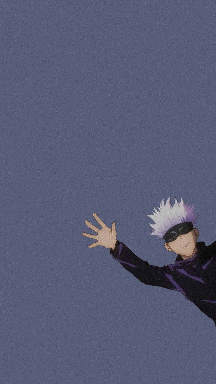 Ґоджо махає рукою Jujutsu Kaisen iPhone Шпалери
