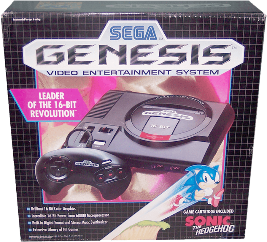 Sega Genesis Video Entertainment System, HD PNG Download