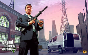 1080P GTA 5 Майкл Де Санта — Gta Шпалери