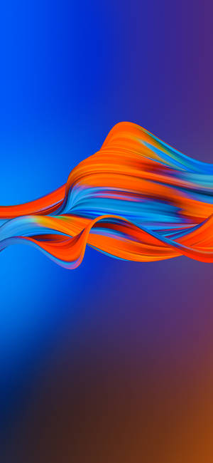 3D синяя краска Motorola — iPhone Xs Шпалери