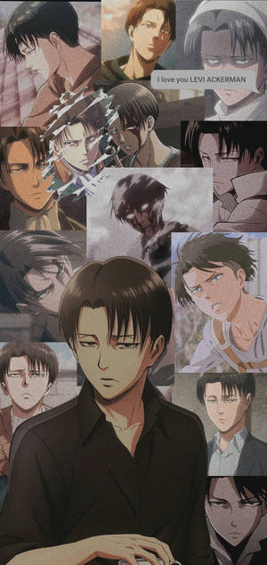 Обої Attack On Titan Characters Levi Collage — iPhone 18 Pro Max Шпалери